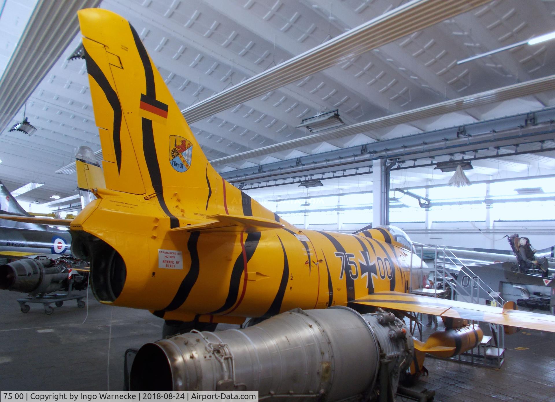 75 00, Fiat G-91R/4 C/N 122, FIAT G.91R/4 at the Museum für Luftfahrt u. Technik at Wernigerode