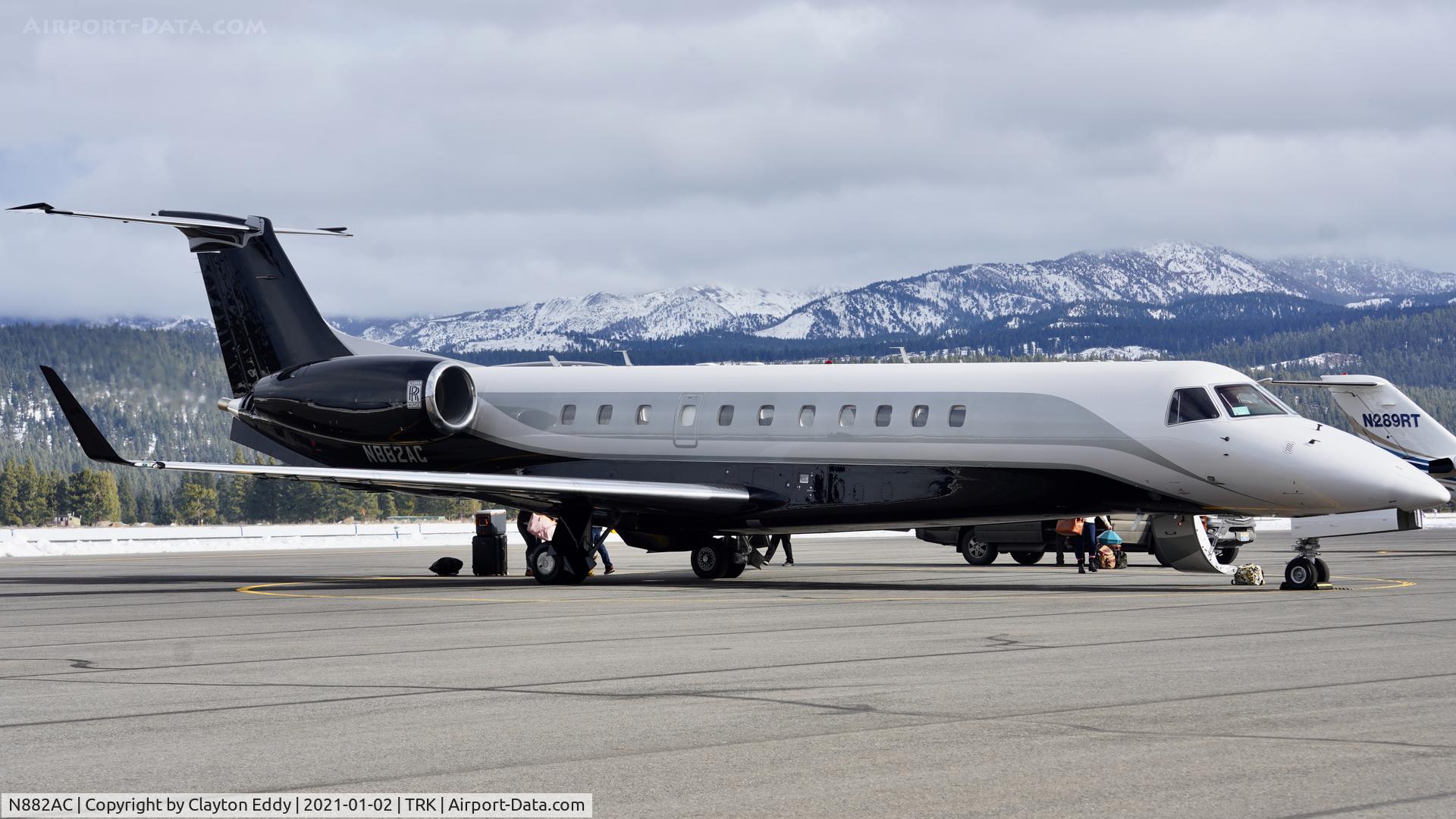 N882AC, 2004 Embraer EMB-135BJ Legacy C/N 145770, Truckee Airport California 2021.