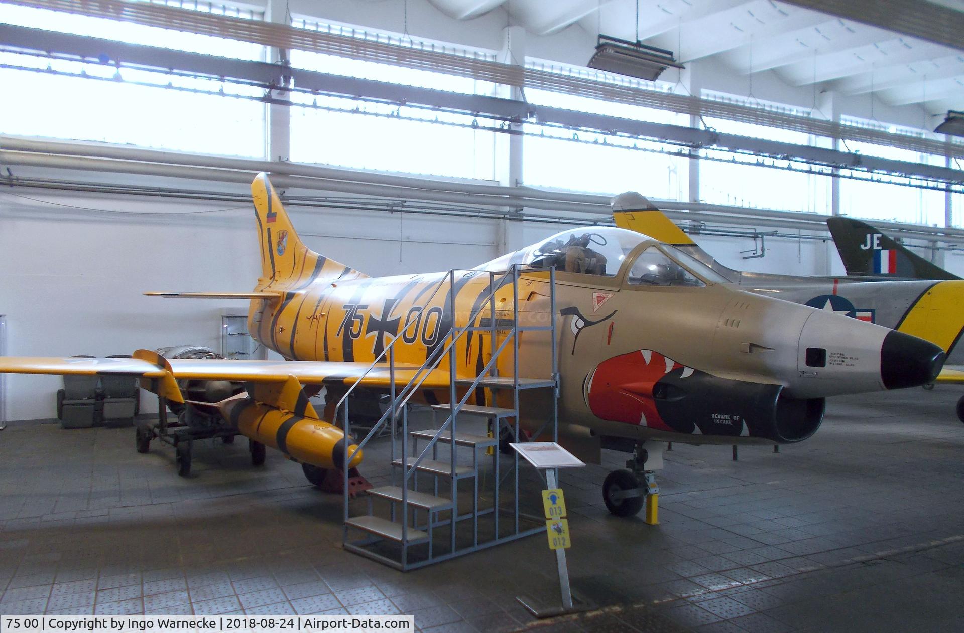 75 00, Fiat G-91R/4 C/N 122, FIAT G.91R/4 at the Museum für Luftfahrt u. Technik at Wernigerode