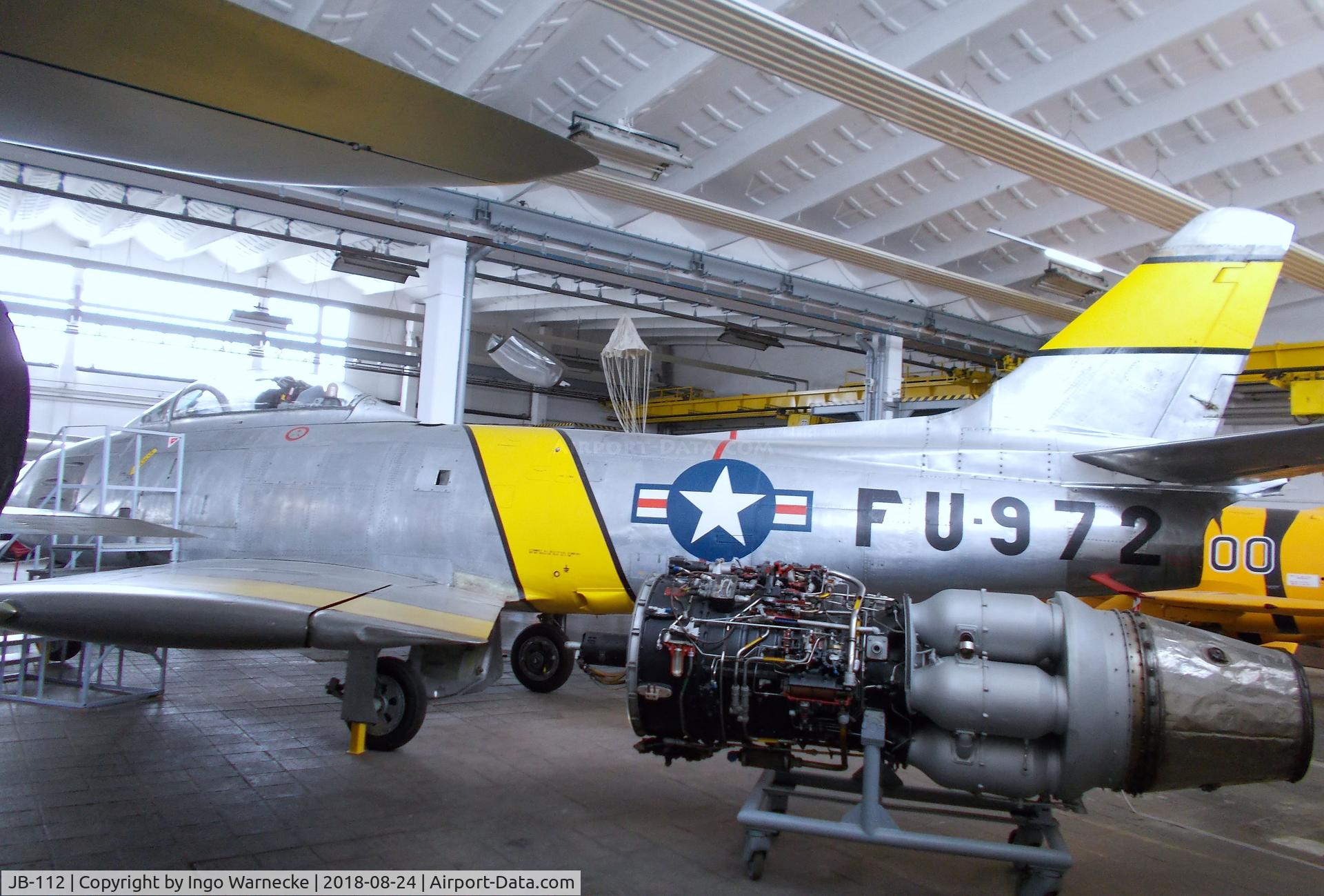 JB-112, Canadair CL-13B Sabre 6 C/N S6-1653, Canadair CL-13B Sabre 6 (displayed as North American F-86F Sabre) at the Museum für Luftfahrt u. Technik, Wernigerode