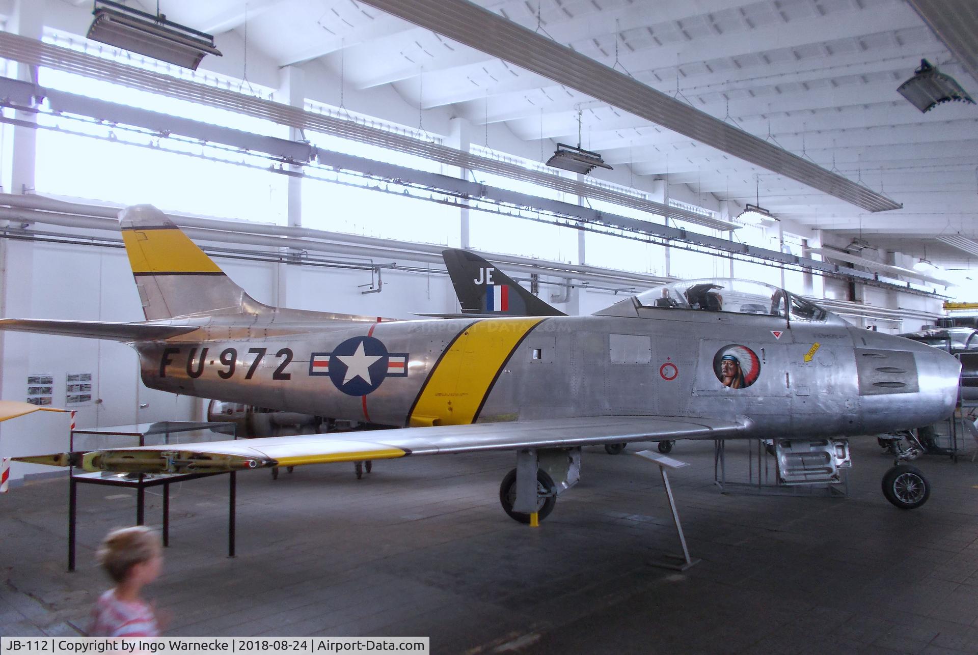JB-112, Canadair CL-13B Sabre 6 C/N S6-1653, Canadair CL-13B Sabre 6 (displayed as North American F-86F Sabre) at the Museum für Luftfahrt u. Technik, Wernigerode