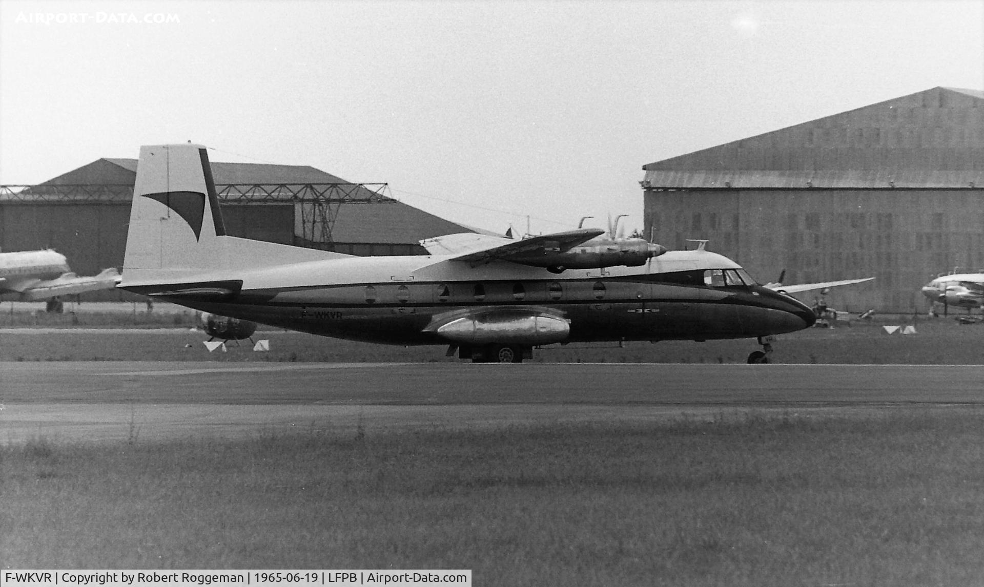 F-WKVR, 1962 Nord 262 C/N 01, PARIS AIRSHOW.