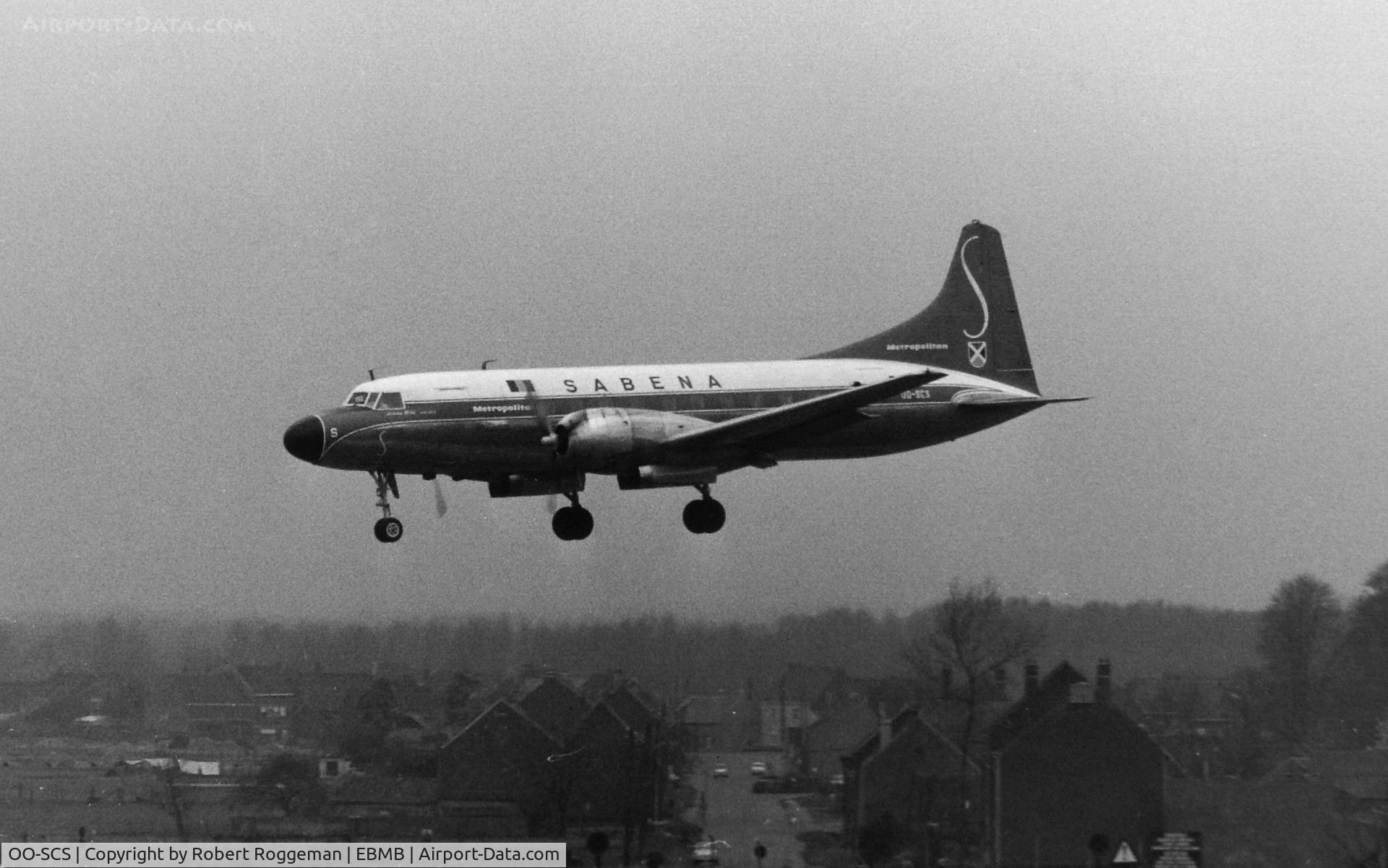 OO-SCS, 1955 Convair CV-440-12 (CV-580) C/N 374, 1965.SABENA.