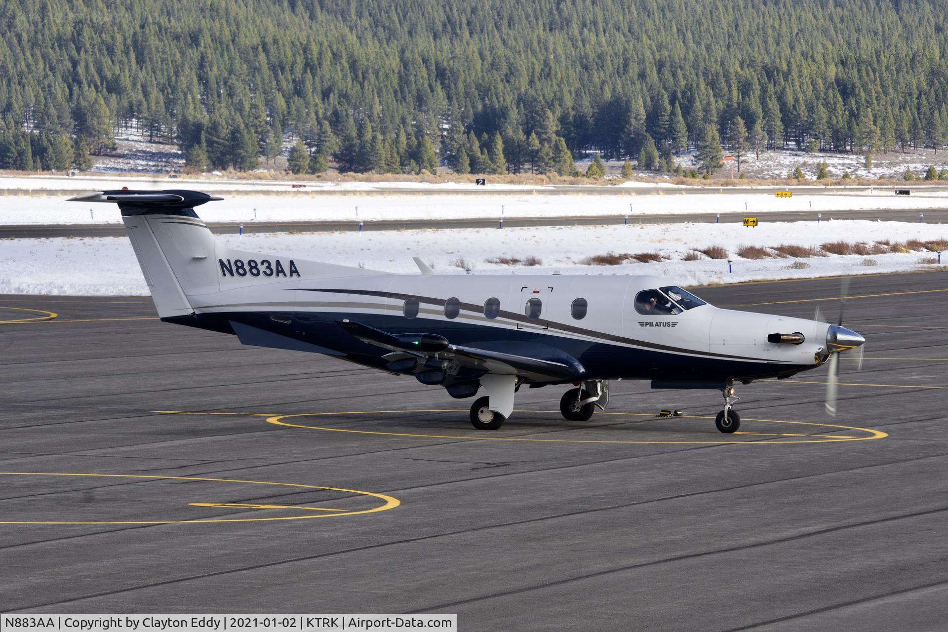 N883AA, 2009 Pilatus PC-12/47E C/N 1177, Truckee Airport California 2021.