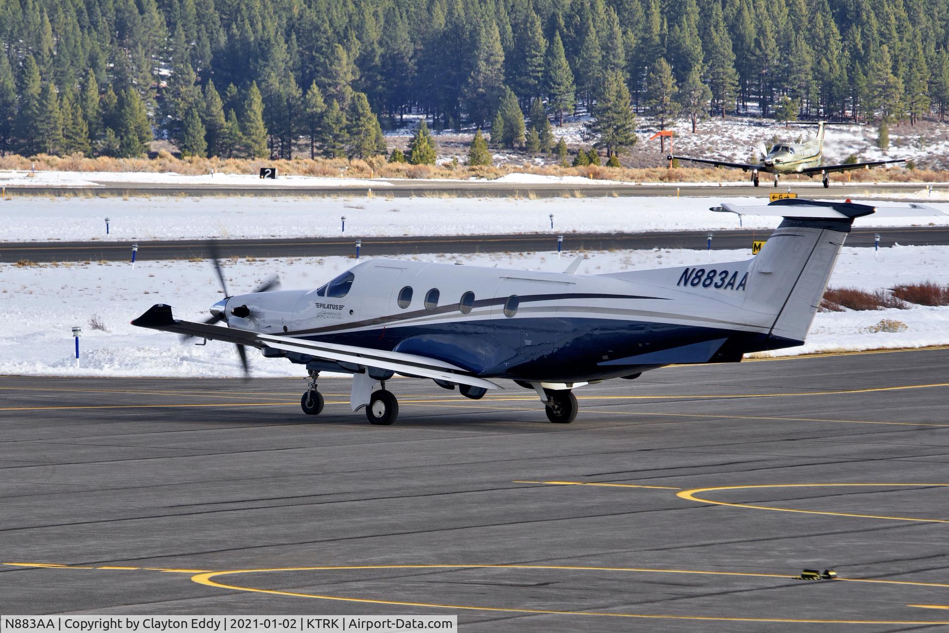 N883AA, 2009 Pilatus PC-12/47E C/N 1177, Truckee Airport California 2021.