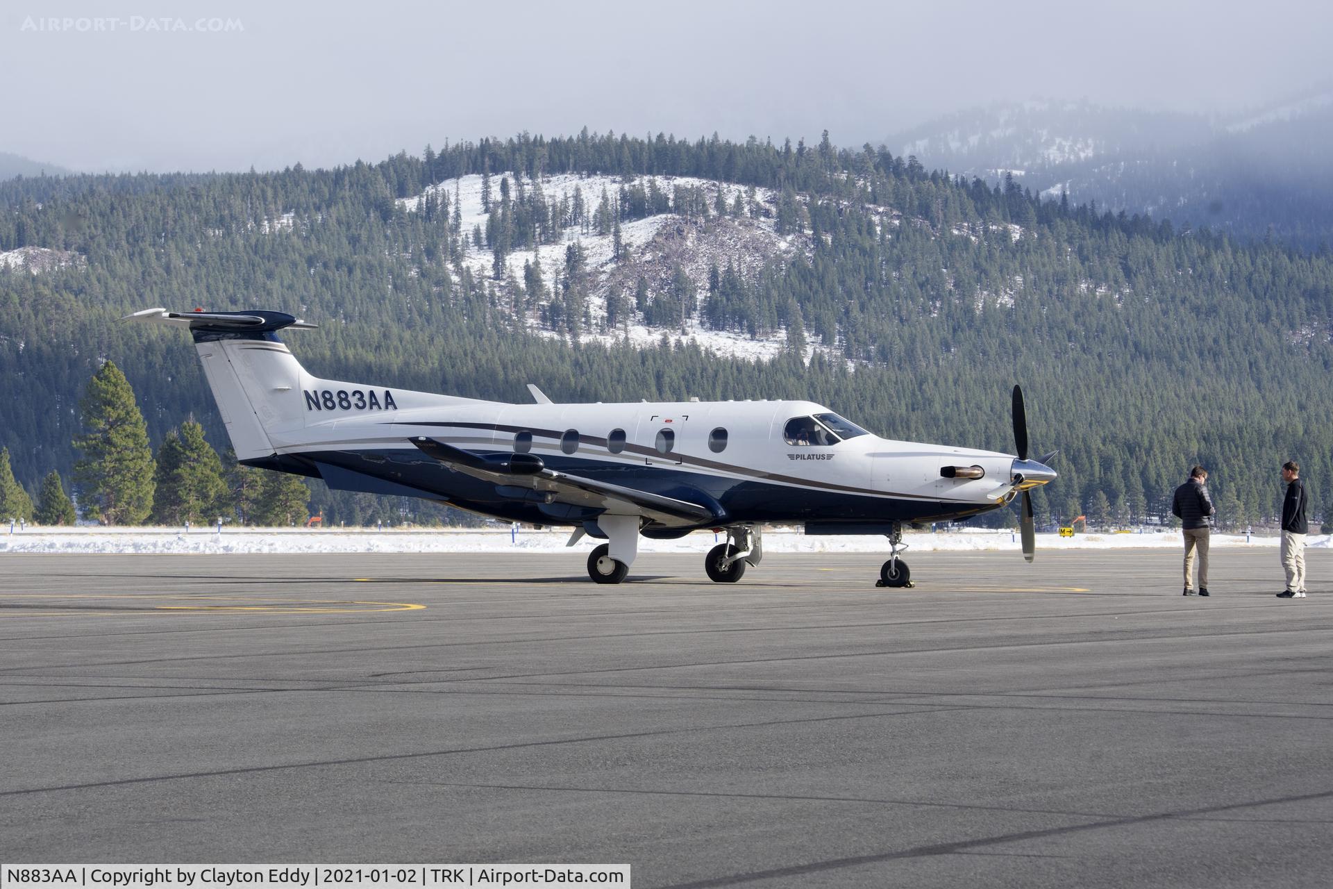 N883AA, 2009 Pilatus PC-12/47E C/N 1177, Truckee Airport California 2021.