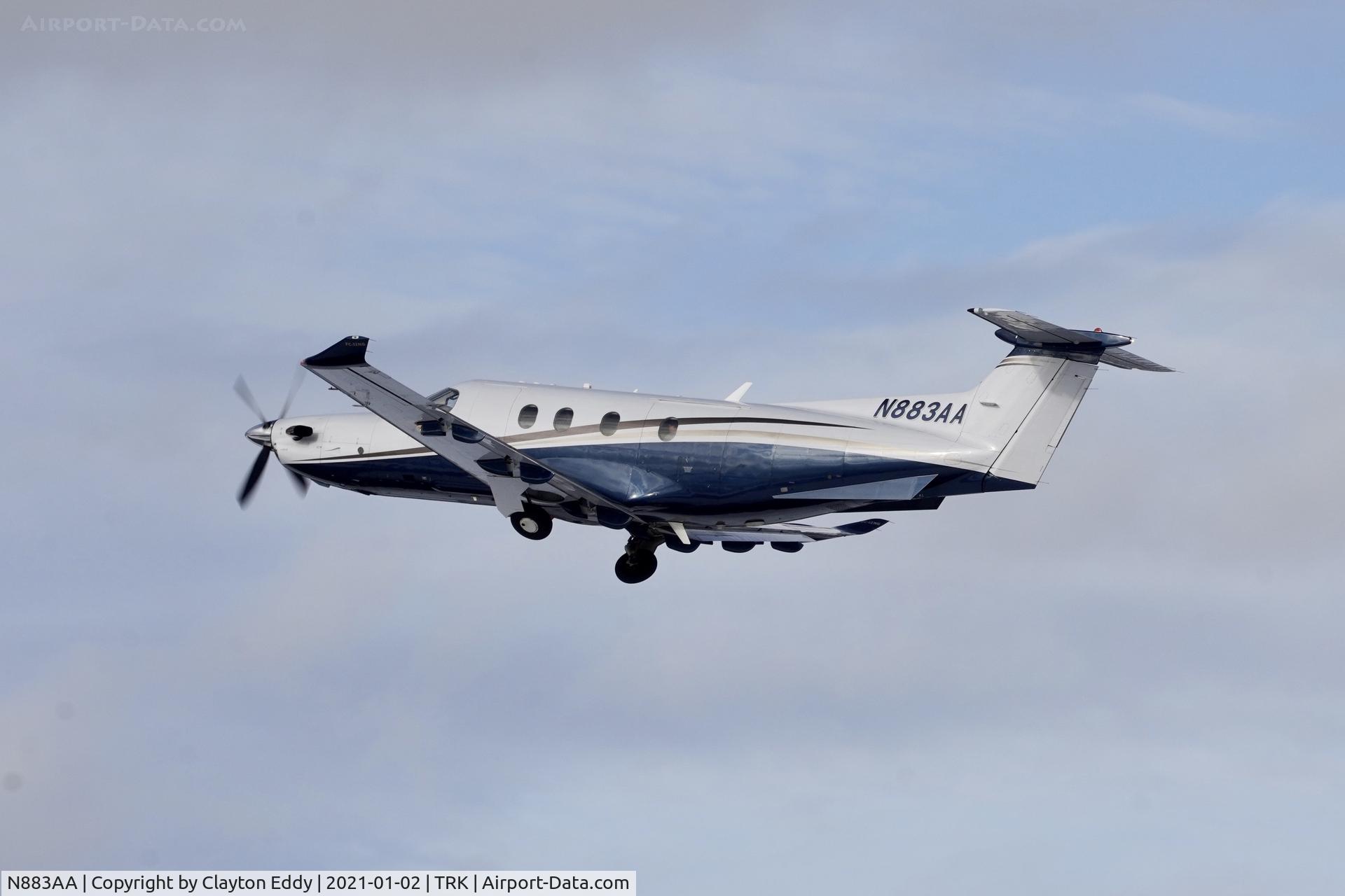 N883AA, 2009 Pilatus PC-12/47E C/N 1177, Truckee Airport California 2021.