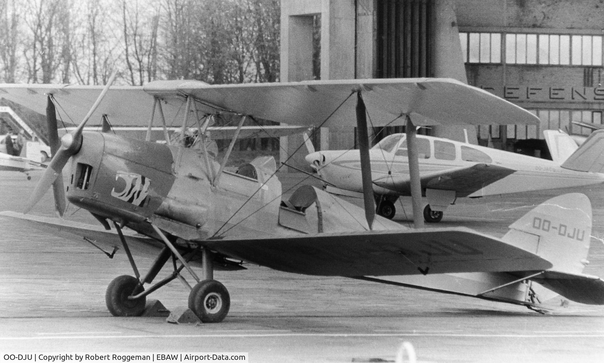 OO-DJU, De Havilland DH-82A Tiger Moth II C/N 86609, 1965.TIGER