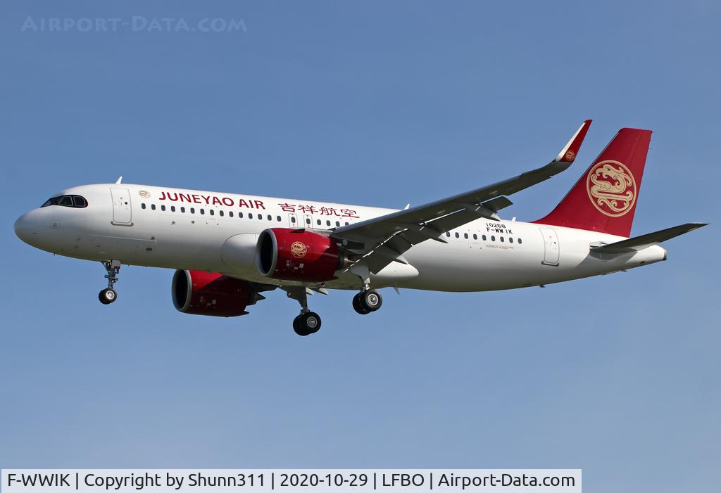 F-WWIK, 2020 Airbus A320-271N C/N 10268, C/n 10268 - To be B-320Z