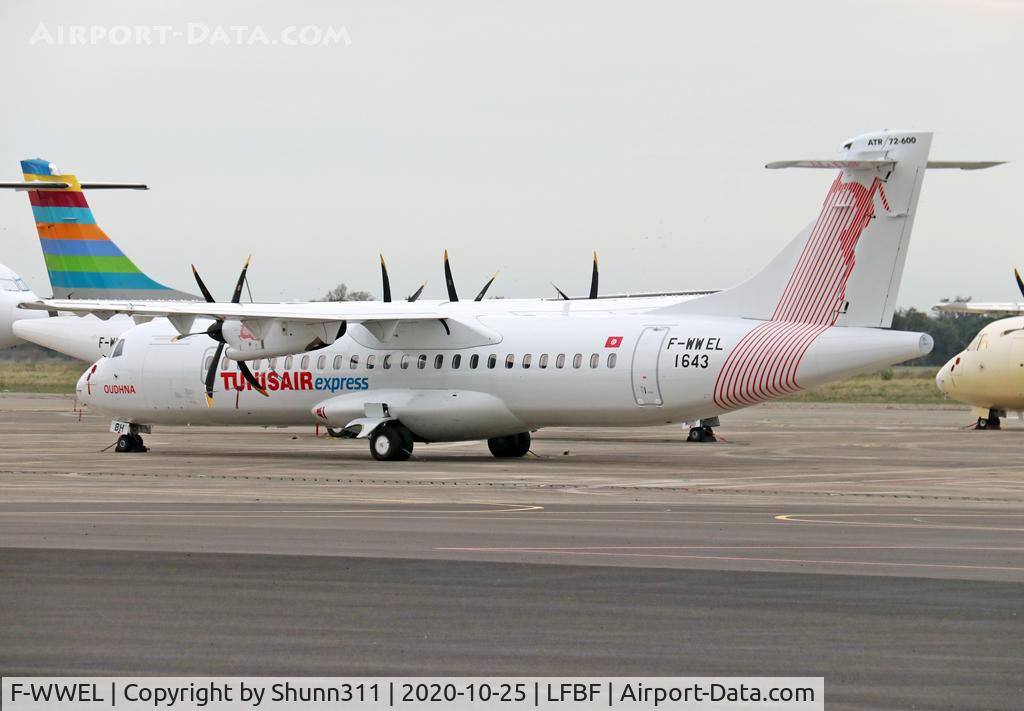 F-WWEL, 2020 ATR 72-600 C/N 1643, C/n 1643 - To be TS-LBH
