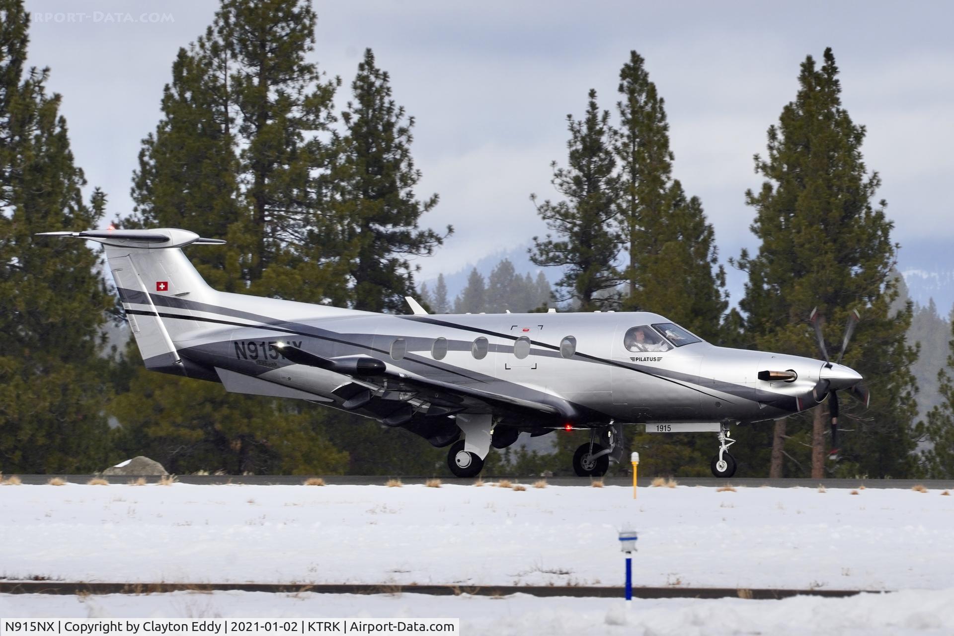 N915NX, 2019 Pilatus PC-12/47E C/N 1815, Truckee Airport California 2021.
