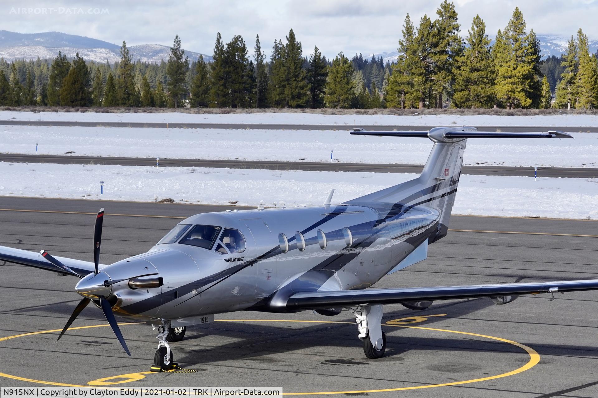 N915NX, 2019 Pilatus PC-12/47E C/N 1815, Truckee Airport California 2021.