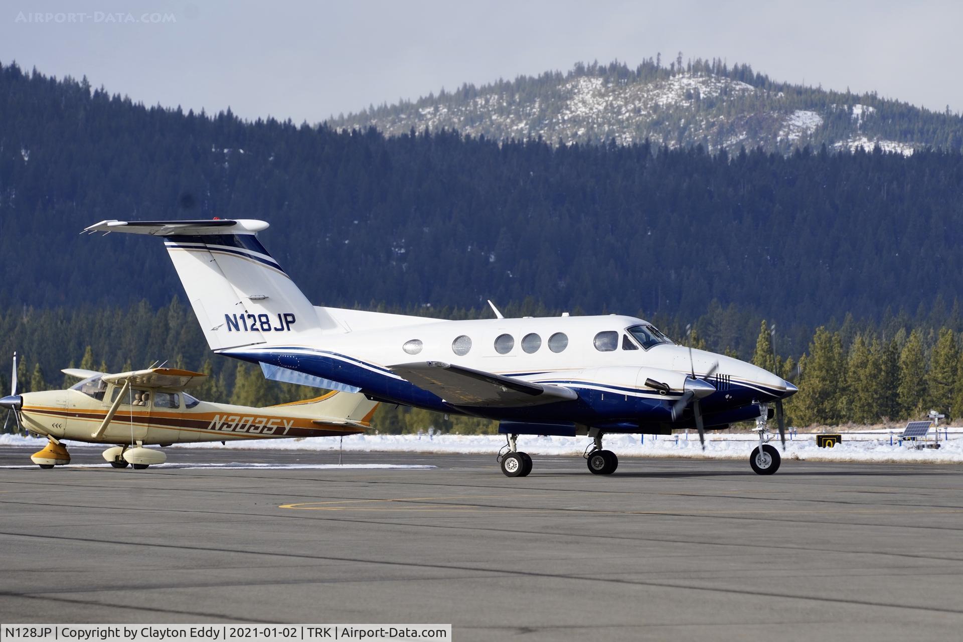 N128JP, 1979 Beech F90 King Air C/N LA-25, Truckee Airport California 2021.