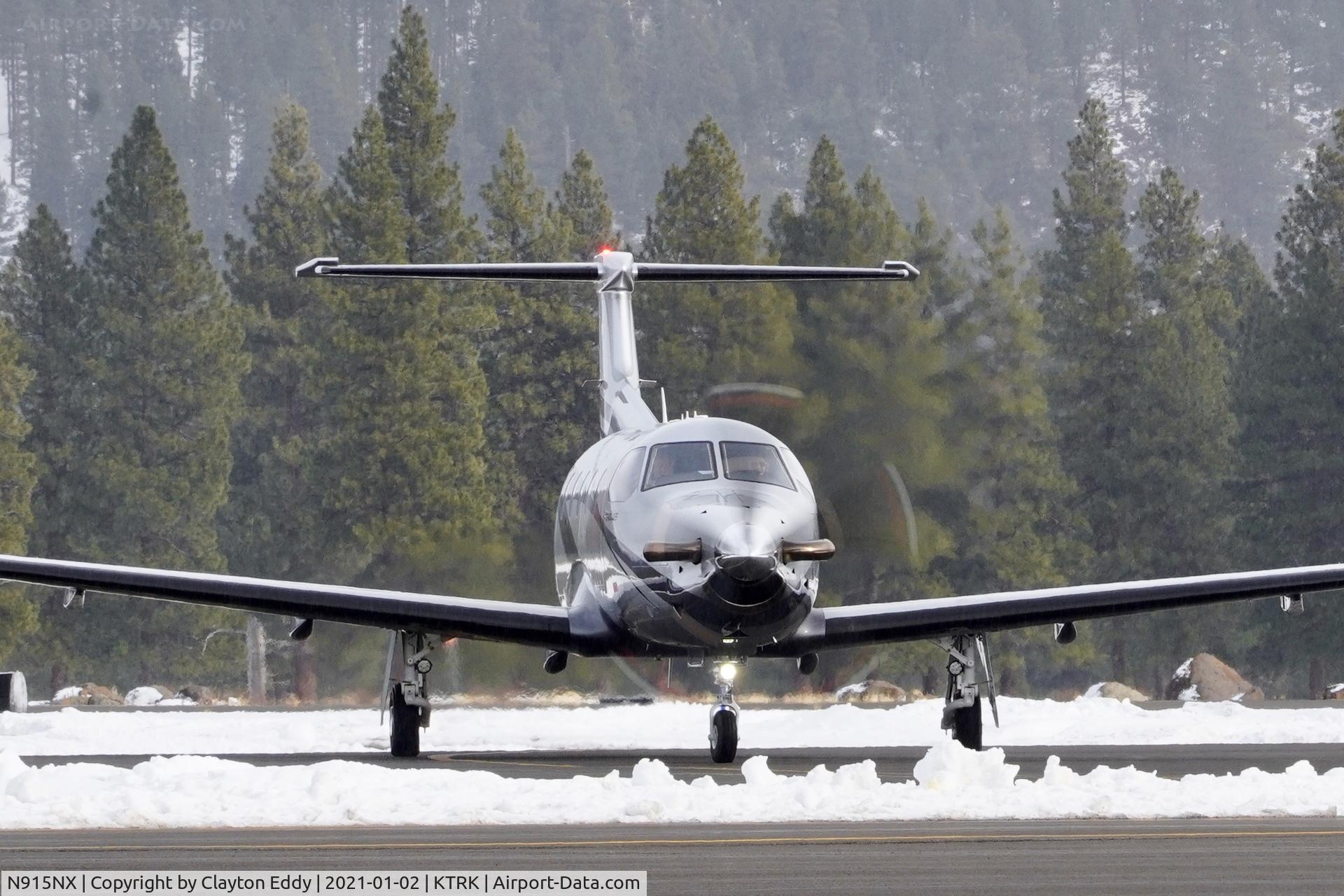 N915NX, 2019 Pilatus PC-12/47E C/N 1815, Truckee airport California 2021.