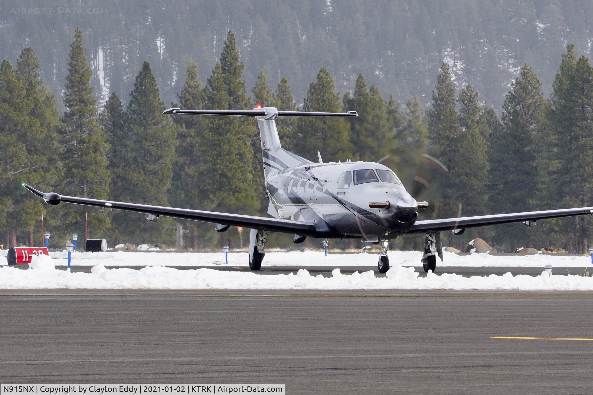 N915NX, 2019 Pilatus PC-12/47E C/N 1815, Truckee airport California 2021.
