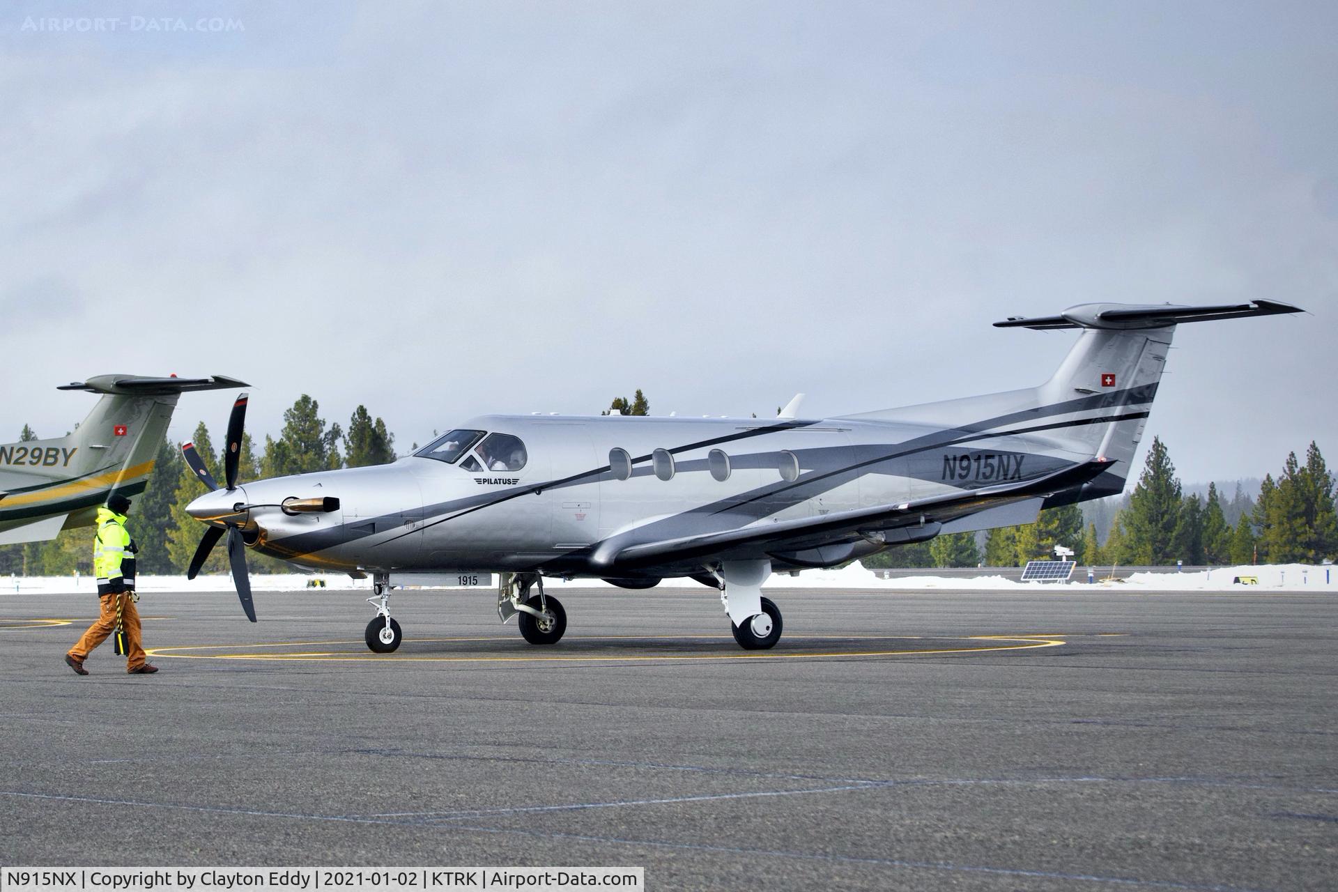 N915NX, 2019 Pilatus PC-12/47E C/N 1815, Truckee Airport California 2021.