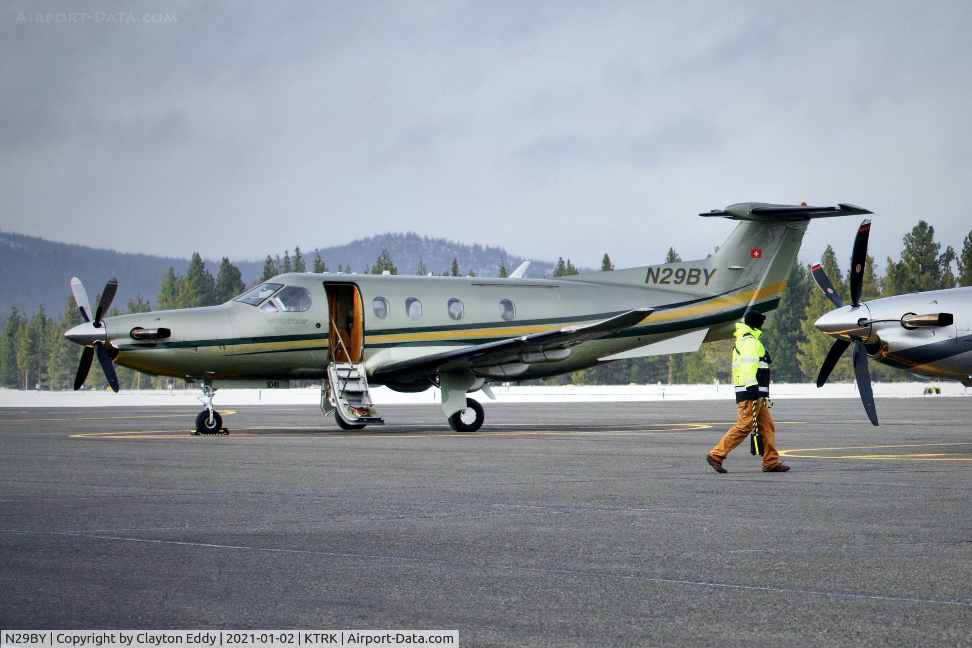 N29BY, 2008 Pilatus PC-12/47E C/N 1041, Truckee Airport California 2021.