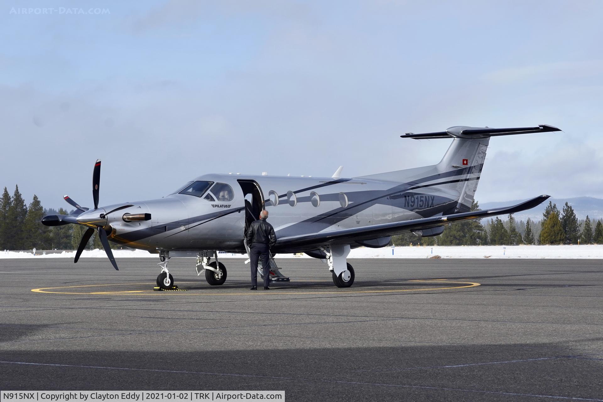 N915NX, 2019 Pilatus PC-12/47E C/N 1815, Truckee Airport California 2021.