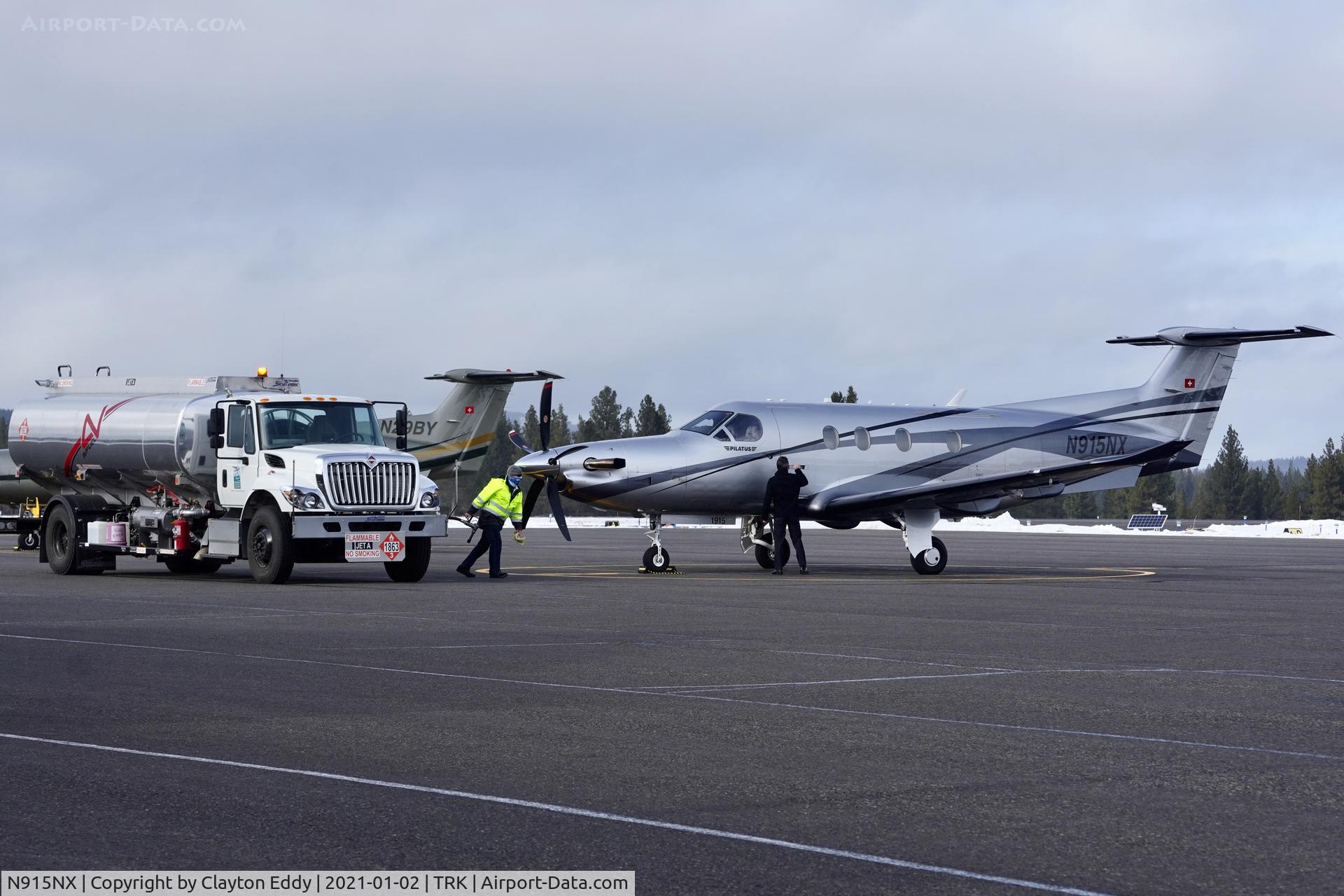N915NX, 2019 Pilatus PC-12/47E C/N 1815, Truckee Airport California 2021.