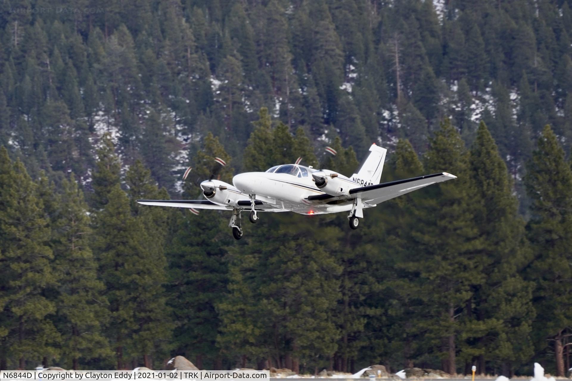 N6844D, 1981 Cessna 425 C/N 425-0062, Truckee airport California 2021.