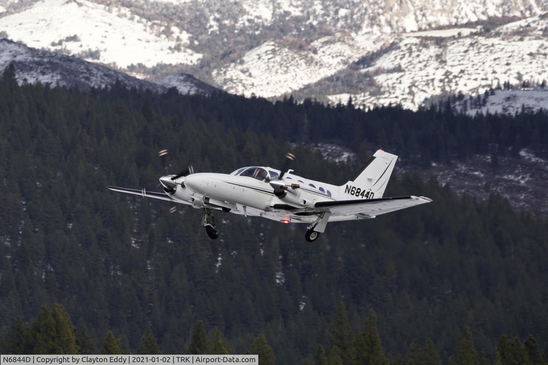 N6844D, 1981 Cessna 425 C/N 425-0062, Truckee airport California 2021.