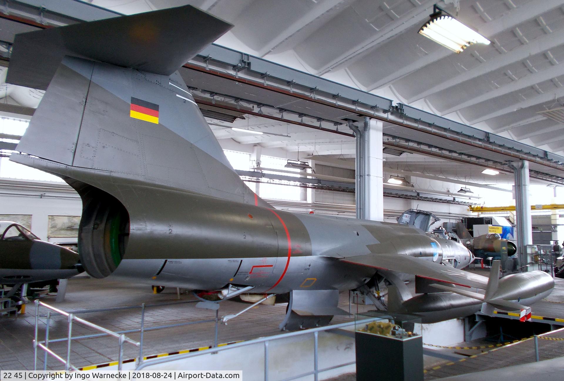 22 45, Lockheed F-104G Starfighter C/N 683-7123, Lockheed F-104G Starfighter at the Museum für Luftfahrt u. Technik, Wernigerode