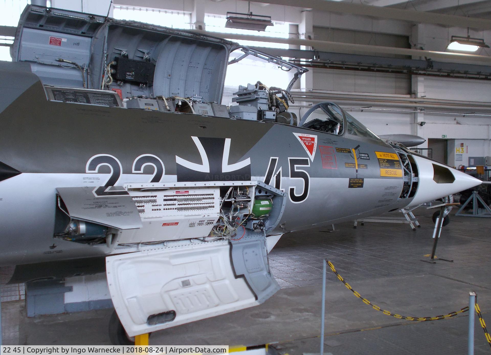 22 45, Lockheed F-104G Starfighter C/N 683-7123, Lockheed F-104G Starfighter at the Museum für Luftfahrt u. Technik, Wernigerode