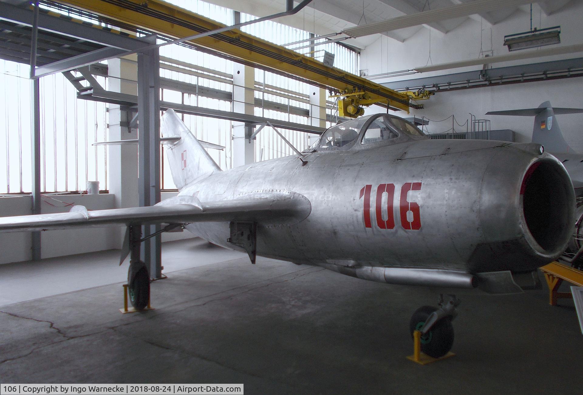 106, Mikoyan-Gurevich MiG-15bis (Lim-2) C/N 1B-00106, PZL-Mielec Lim-2 (Mig-15bis) FAGOT at the Museum für Luftfahrt u. Technik, Wernigerode