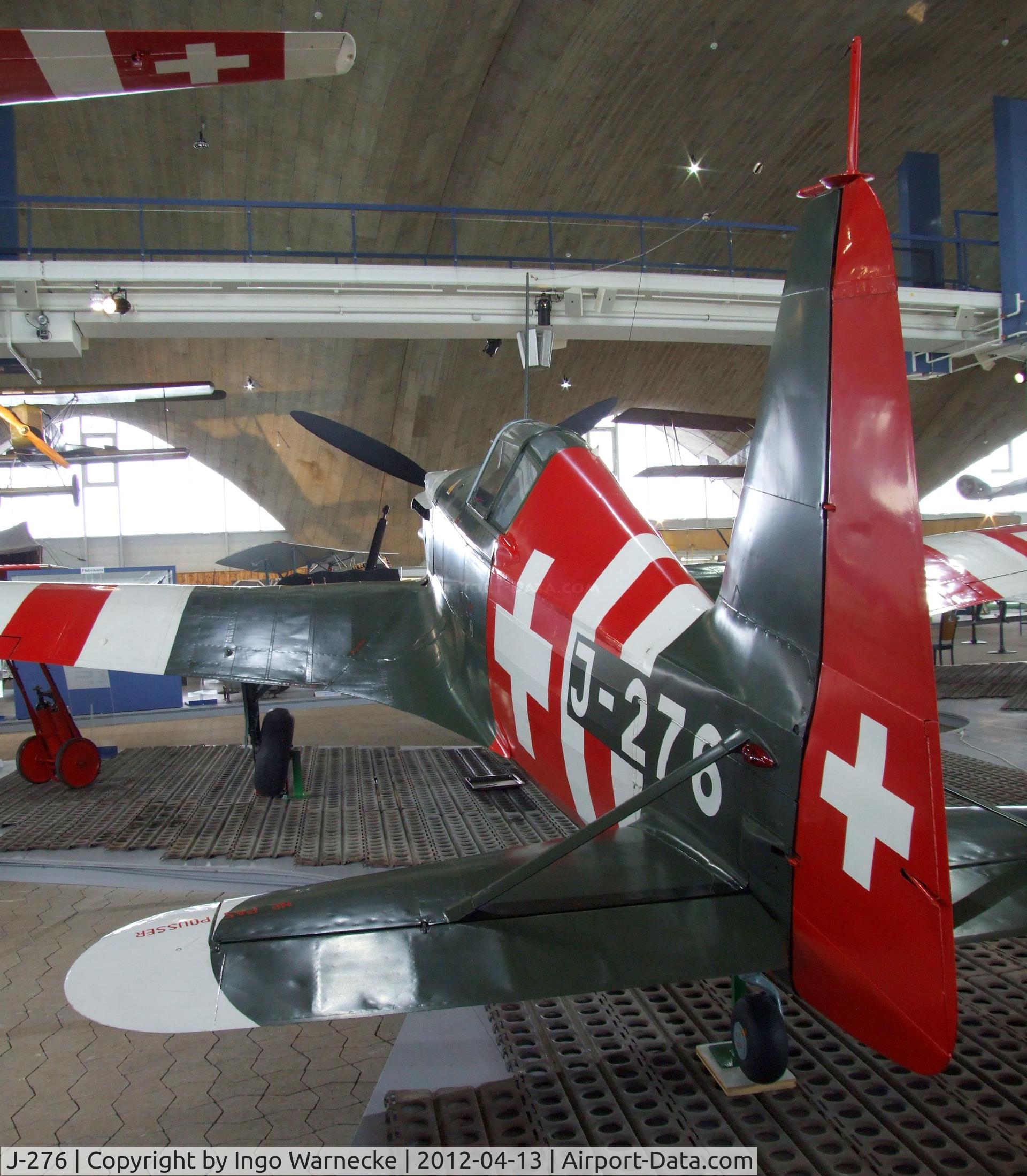 J-276, Morane-Saulnier D-3801J C/N 66, EKW D-3801J (Morane-Saulnier MS.406 with HS-12Y 1000 hp engine) at the Flieger-Flab-Museum, Dübendorf