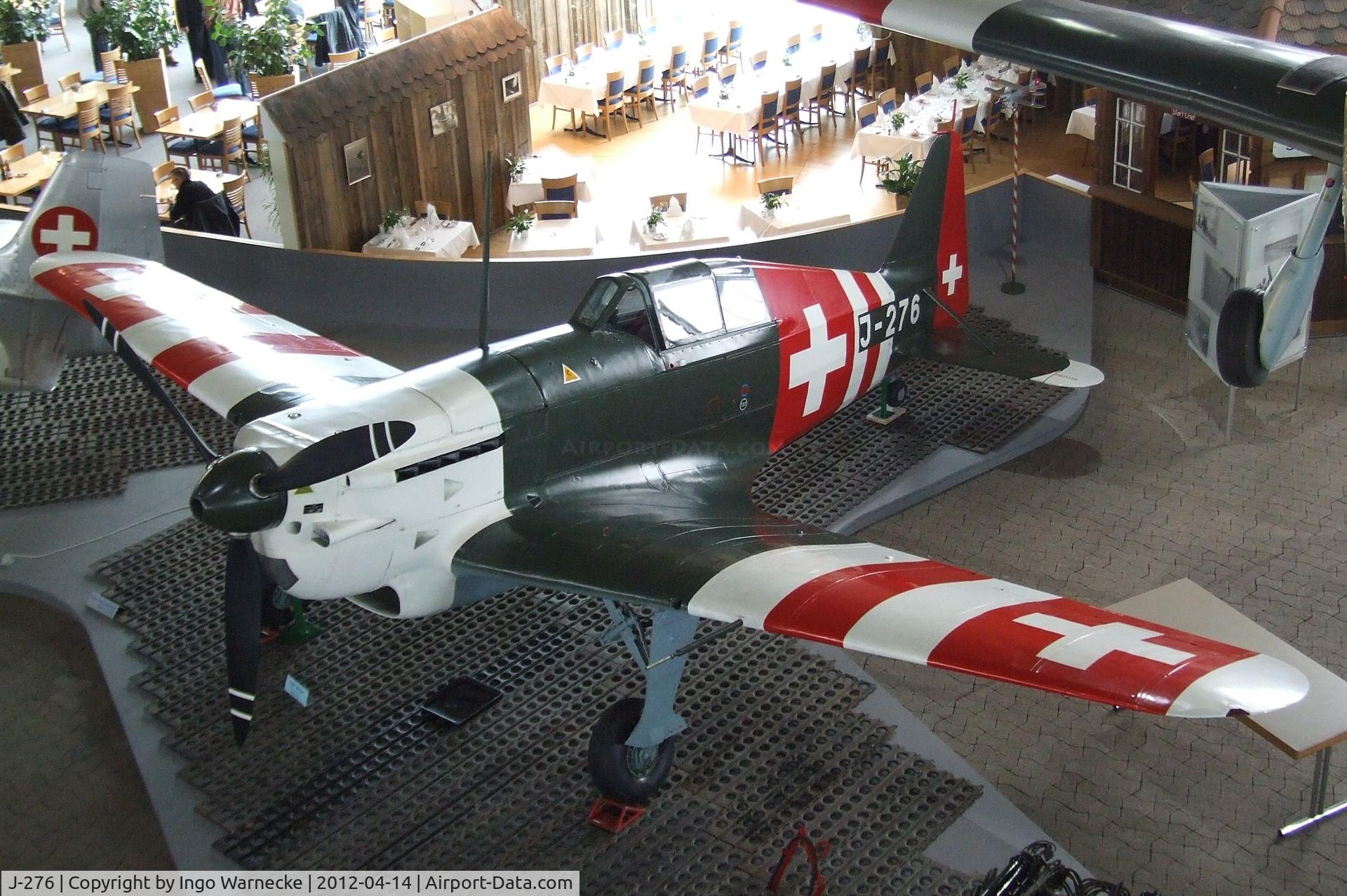 J-276, Morane-Saulnier D-3801J C/N 66, EKW D-3801J (Morane-Saulnier MS.406 with HS-12Y 1000 hp engine) at the Flieger-Flab-Museum, Dübendorf