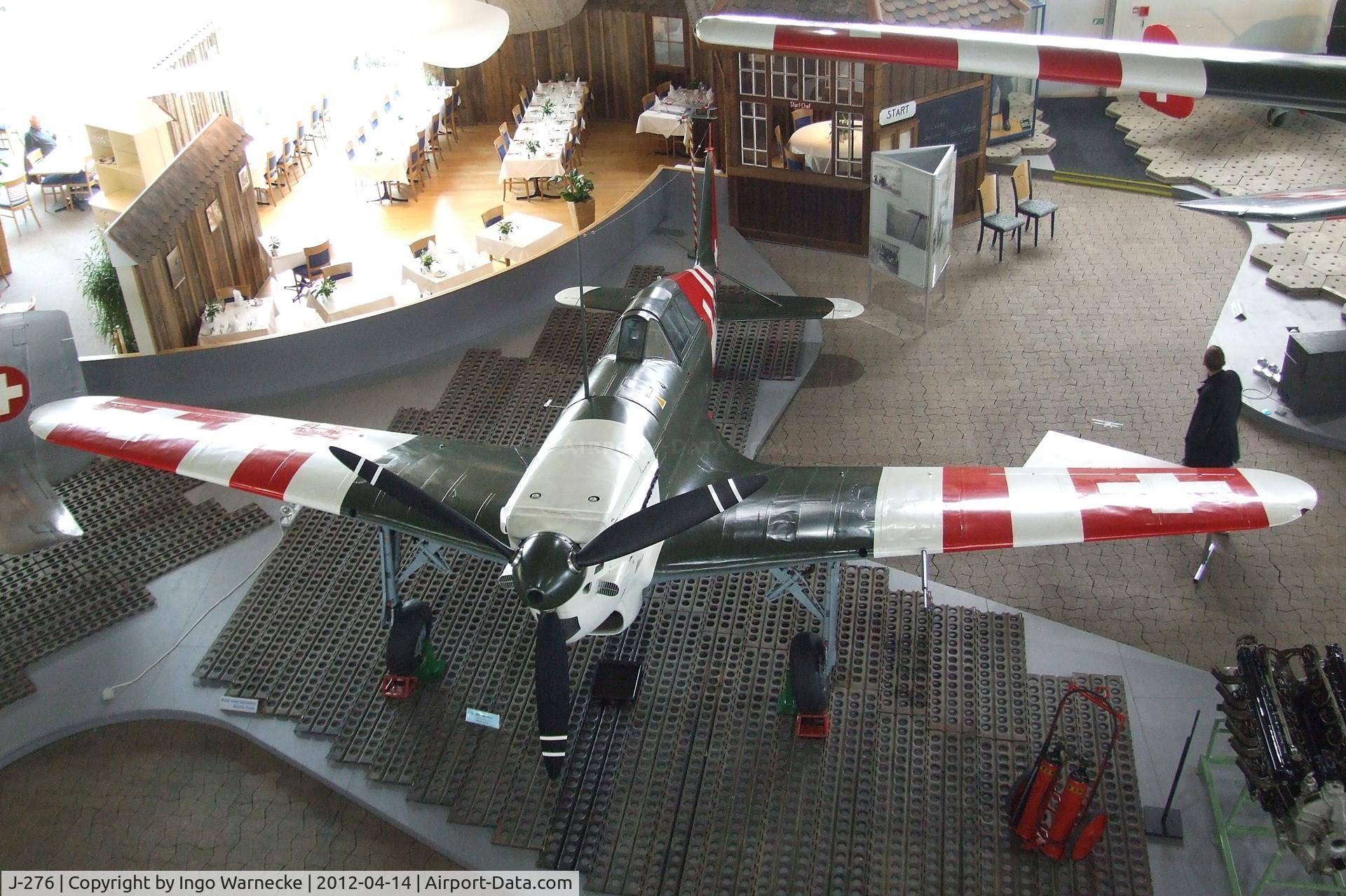J-276, Morane-Saulnier D-3801J C/N 66, EKW D-3801J (Morane-Saulnier MS.406 with HS-12Y 1000 hp engine) at the Flieger-Flab-Museum, Dübendorf