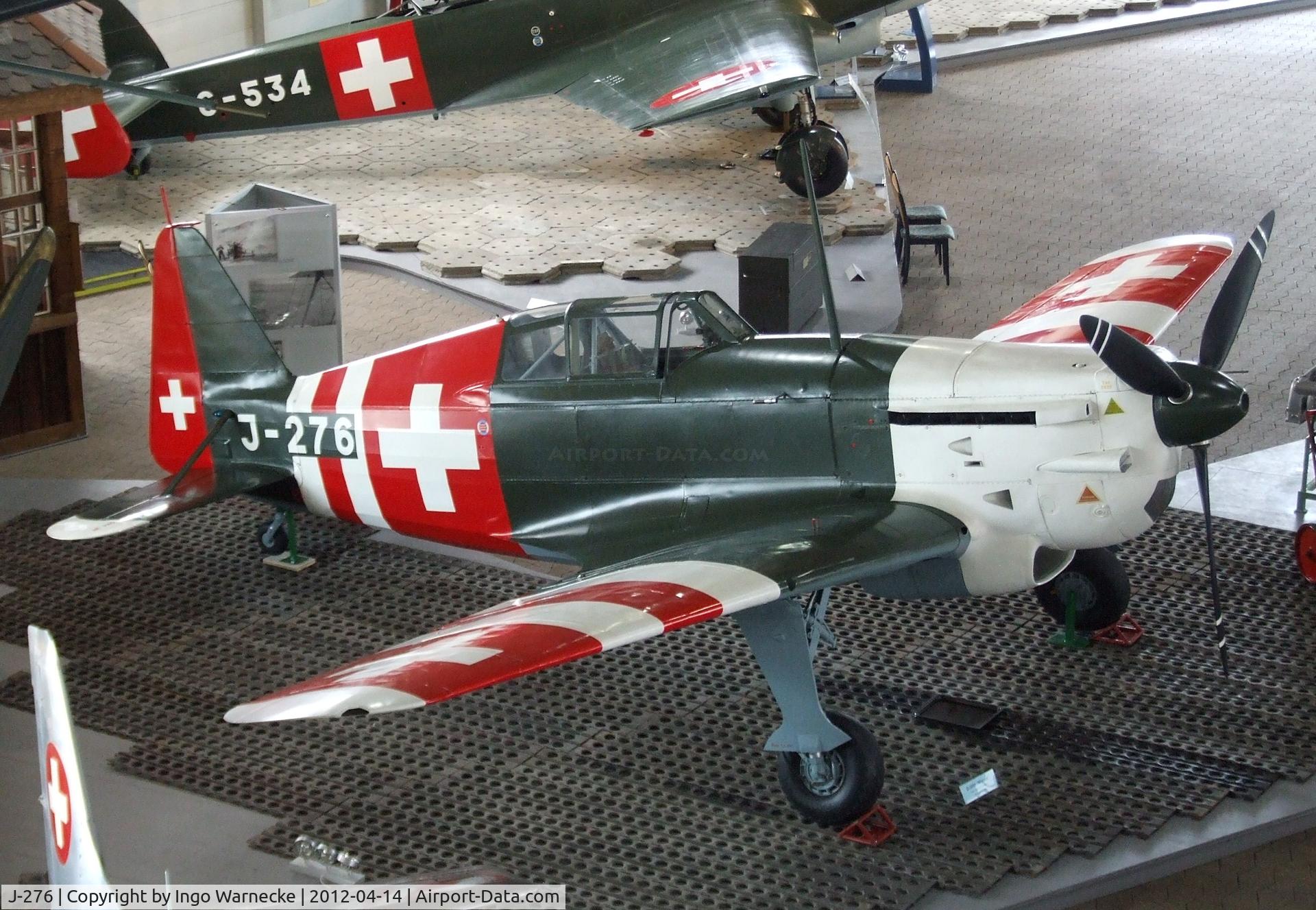 J-276, Morane-Saulnier D-3801J C/N 66, EKW D-3801J (Morane-Saulnier MS.406 with HS-12Y 1000 hp engine) at the Flieger-Flab-Museum, Dübendorf