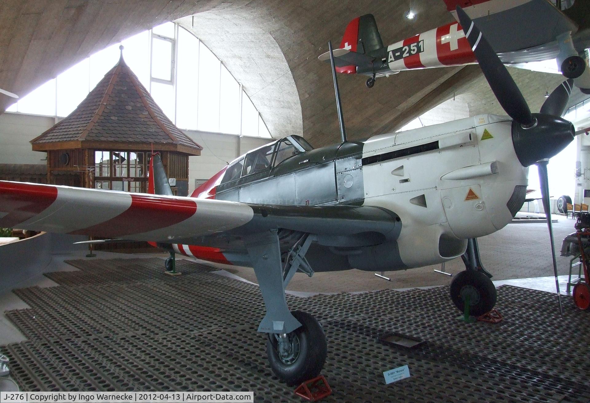J-276, Morane-Saulnier D-3801J C/N 66, EKW D-3801J (Morane-Saulnier MS.406 with HS-12Y 1000 hp engine) at the Flieger-Flab-Museum, Dübendorf