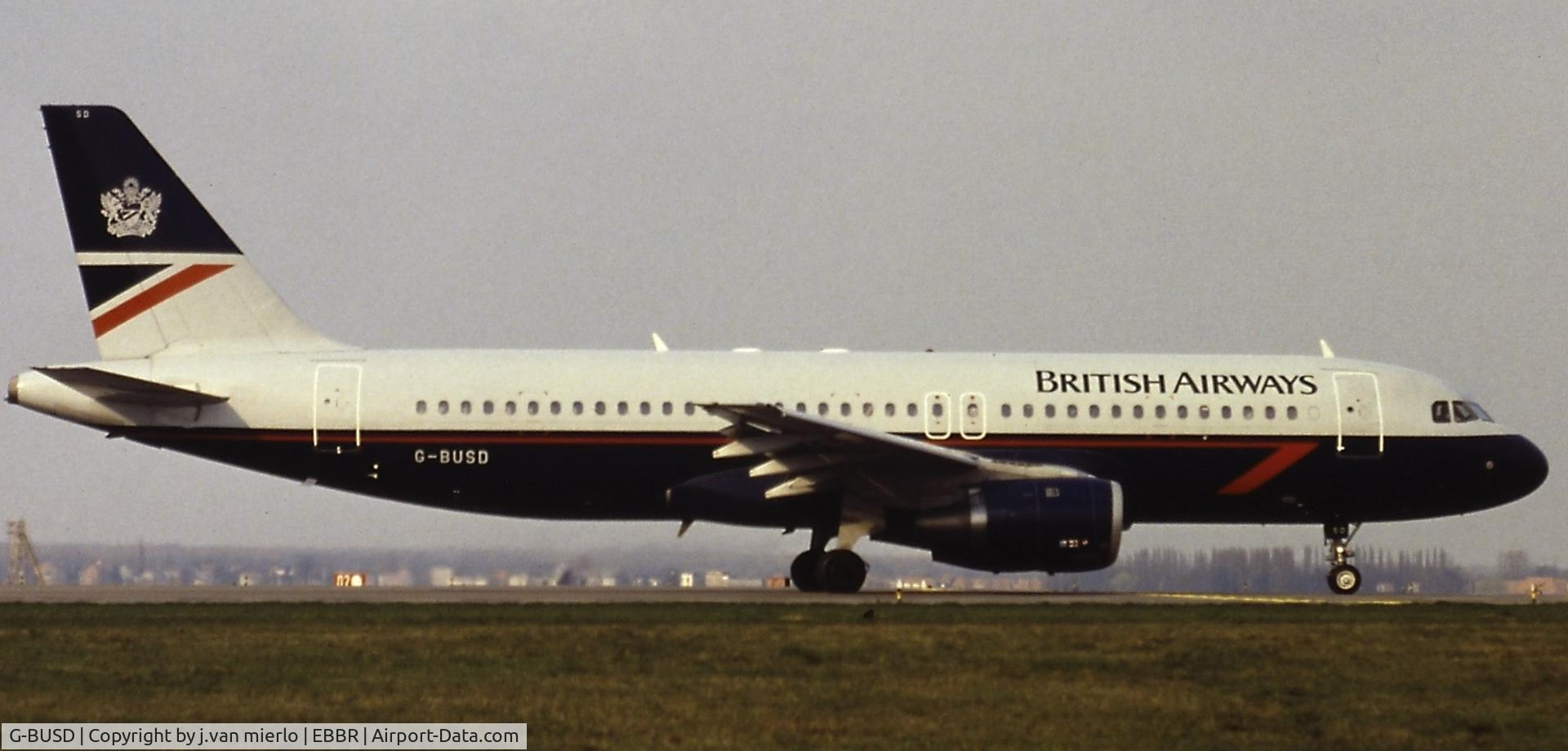 G-BUSD, 1988 Airbus A320-111 C/N 011, Scan from slide