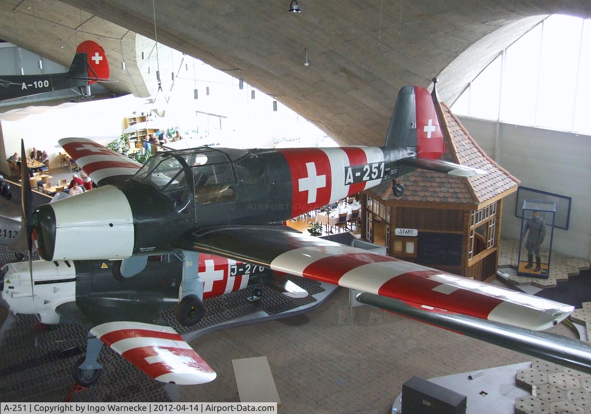 A-251, Bucker Bu-181B Bestmann C/N 110273, Bücker Bü 181B Bestmann at the Flieger-Flab-Museum, Dübendorf