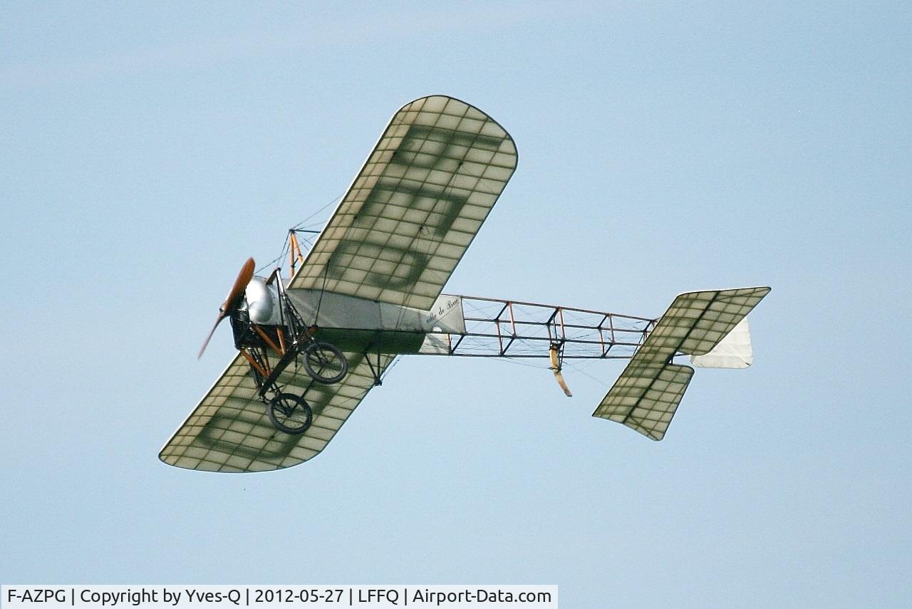 F-AZPG, Bleriot XI-2 Replica C/N SA-29, Blériot XI-2, On display, La Ferté Alais Airfield (LFFQ) Air Show 2012