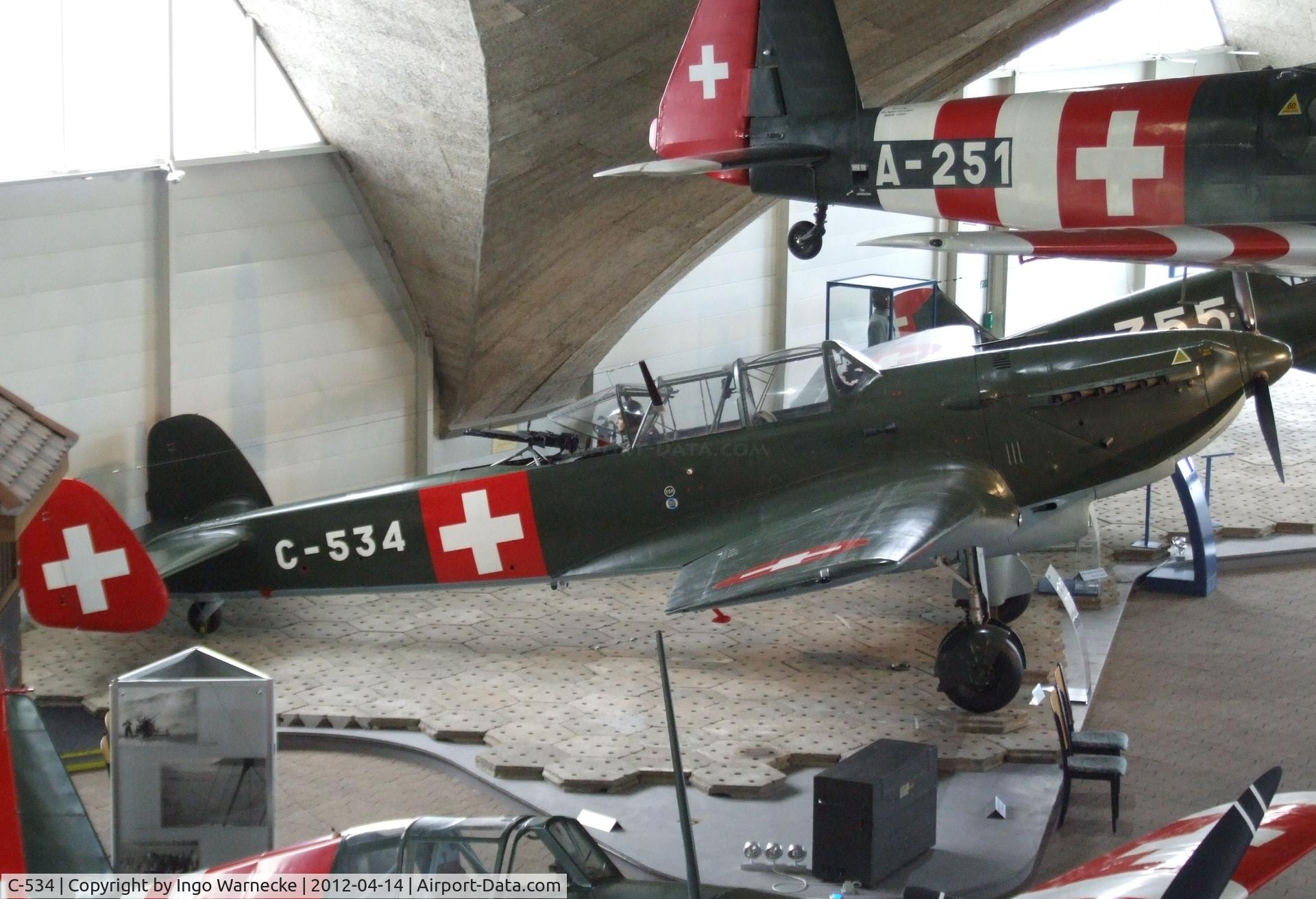 C-534, EKW C-3603-1 C/N 314, Eidgenössische Konstruktionswerkstätten (EFW) C-3603 at the Flieger-Flab-Museum, Dübendorf