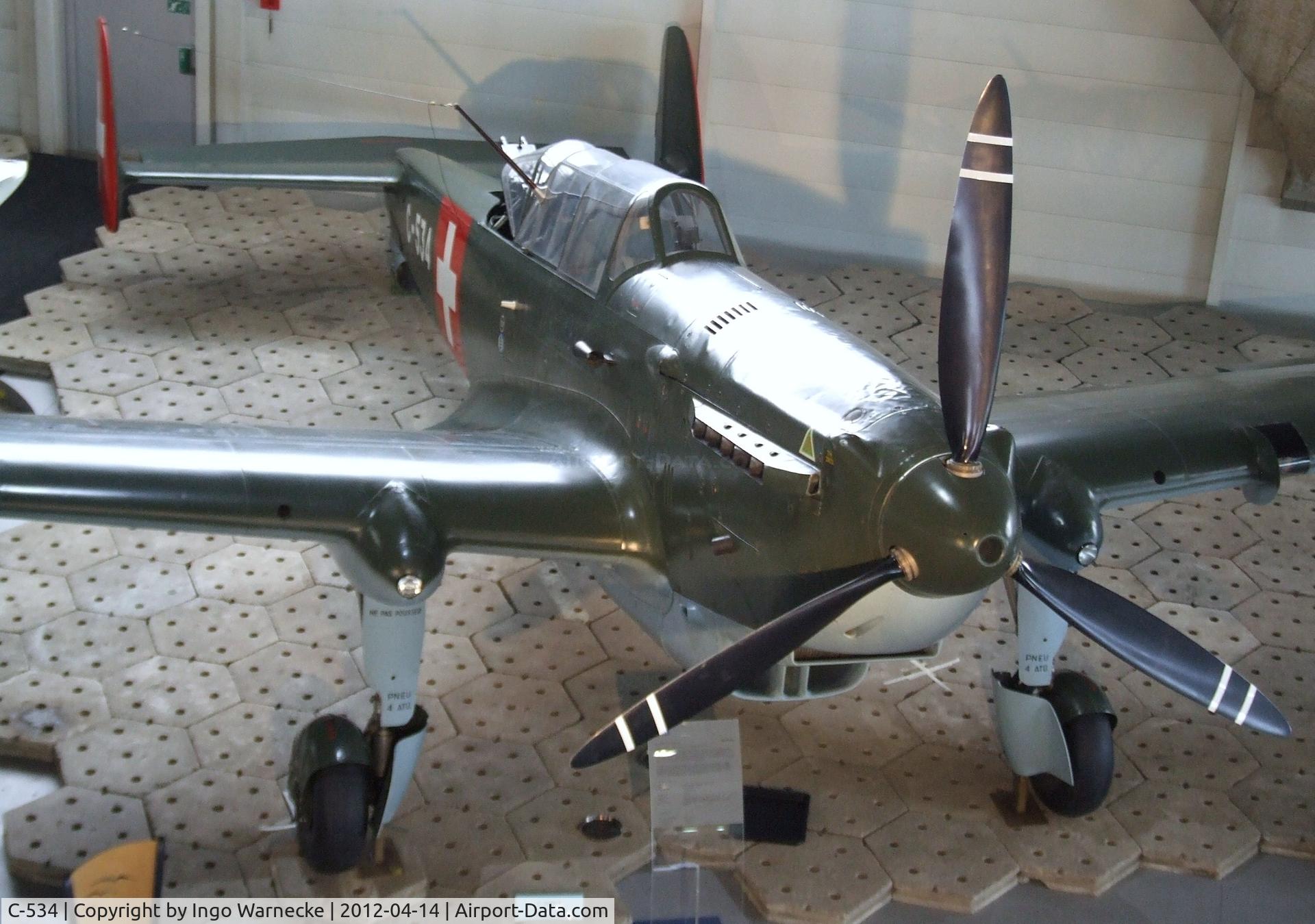 C-534, EKW C-3603-1 C/N 314, Eidgenössische Konstruktionswerkstätten (EFW) C-3603 at the Flieger-Flab-Museum, Dübendorf
