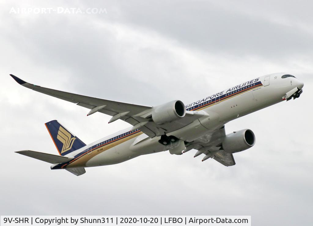 9V-SHR, 2020 Airbus A350-941 C/N 0445, Delivery day...