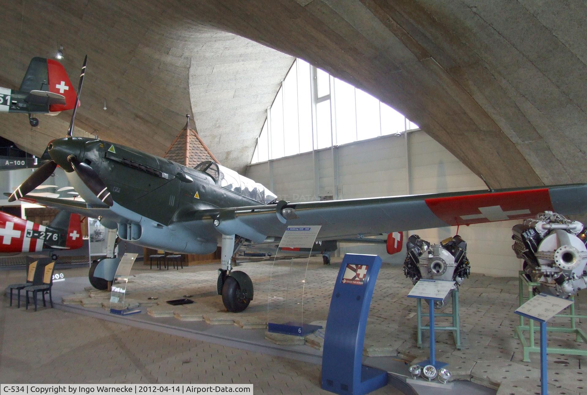 C-534, EKW C-3603-1 C/N 314, Eidgenössische Konstruktionswerkstätten (EFW) C-3603 at the Flieger-Flab-Museum, Dübendorf
