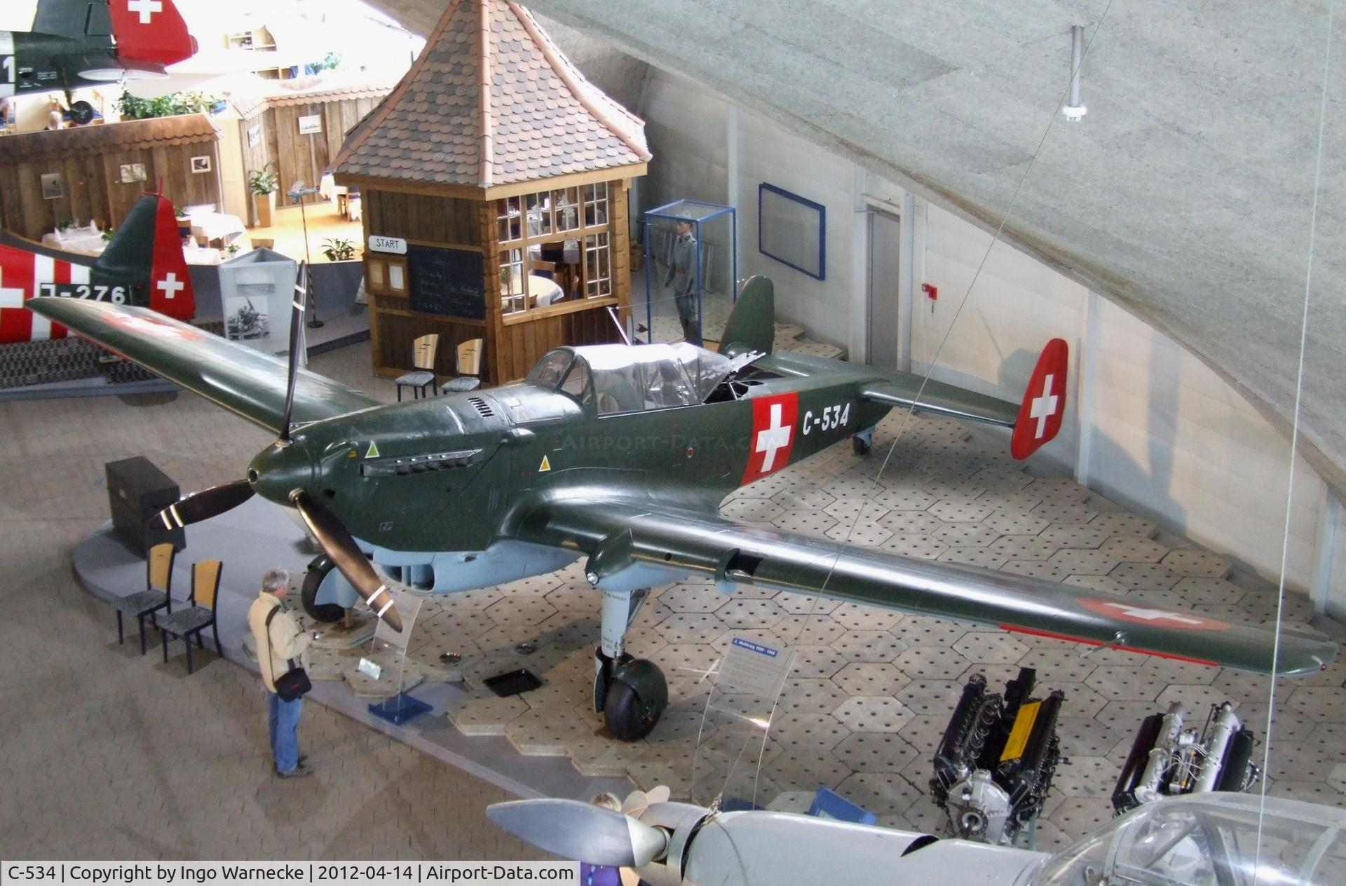C-534, EKW C-3603-1 C/N 314, Eidgenössische Konstruktionswerkstätten (EFW) C-3603 at the Flieger-Flab-Museum, Dübendorf