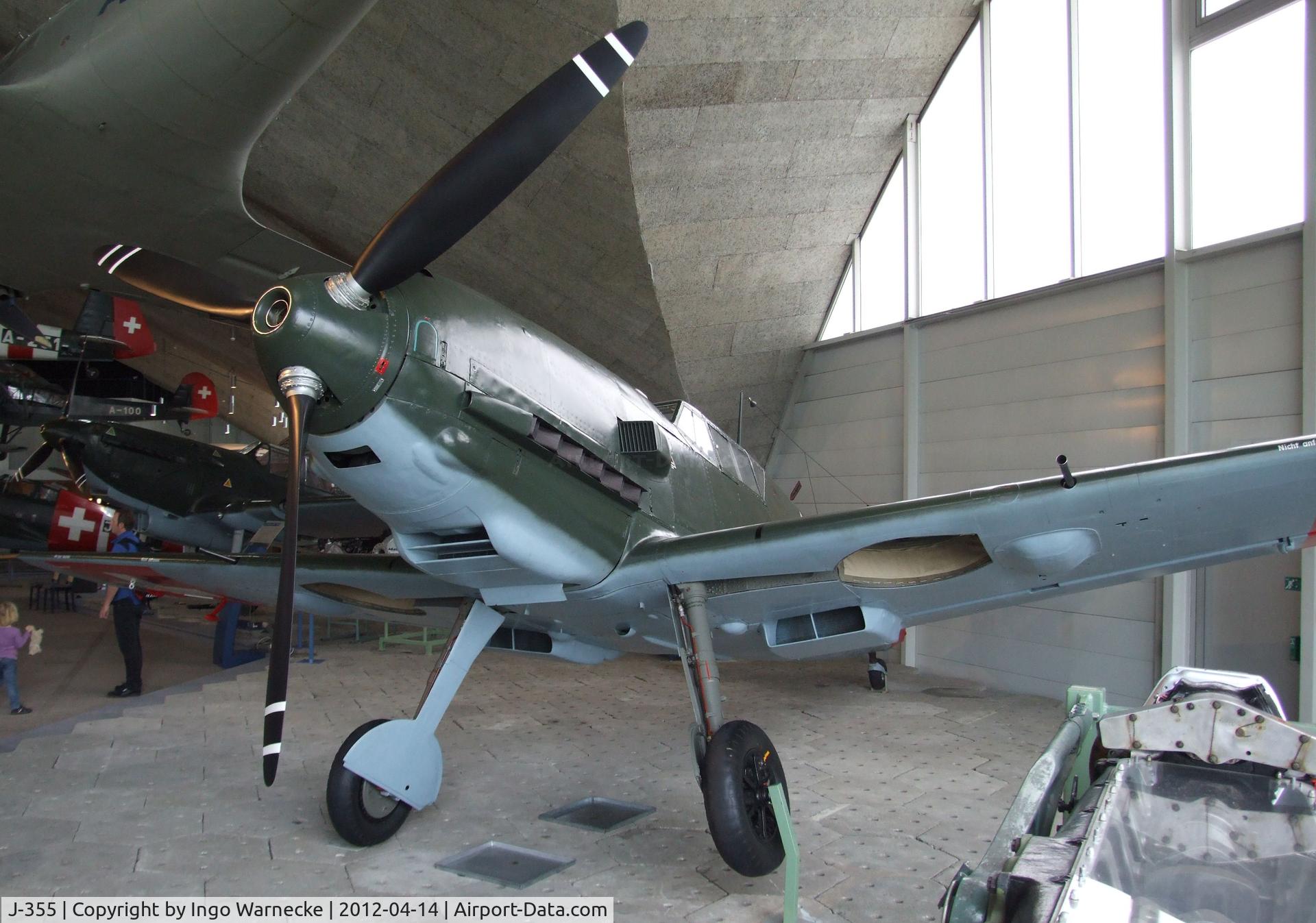 J-355, Messerschmitt Bf-109E-3 C/N 2242, Messerschmitt Bf 109E-3 at the Flieger-Flab-Museum, Dübendorf