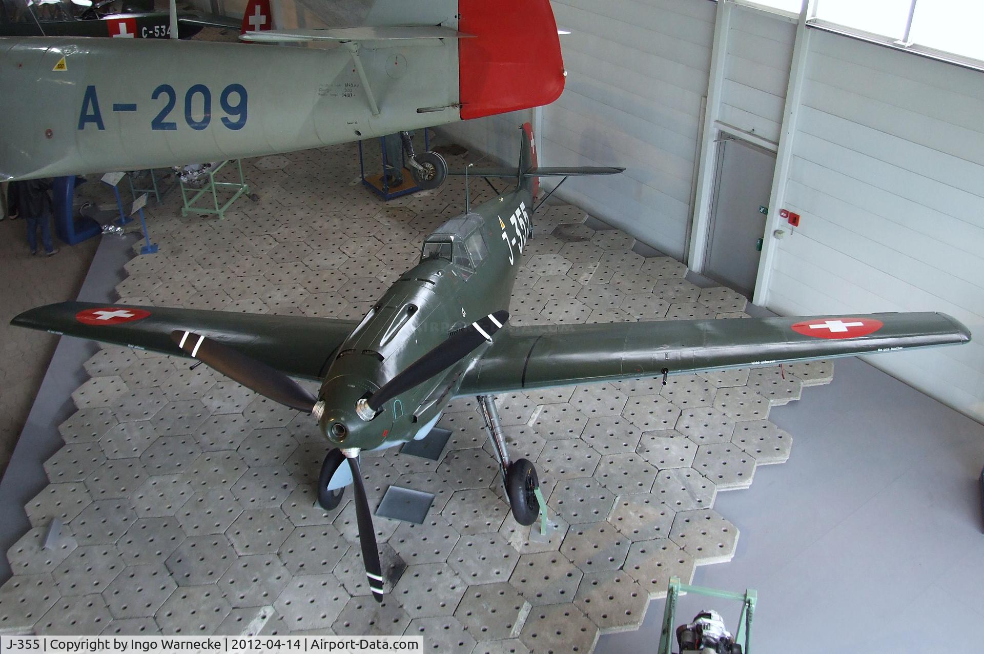 J-355, Messerschmitt Bf-109E-3 C/N 2242, Messerschmitt Bf 109E-3 at the Flieger-Flab-Museum, Dübendorf
