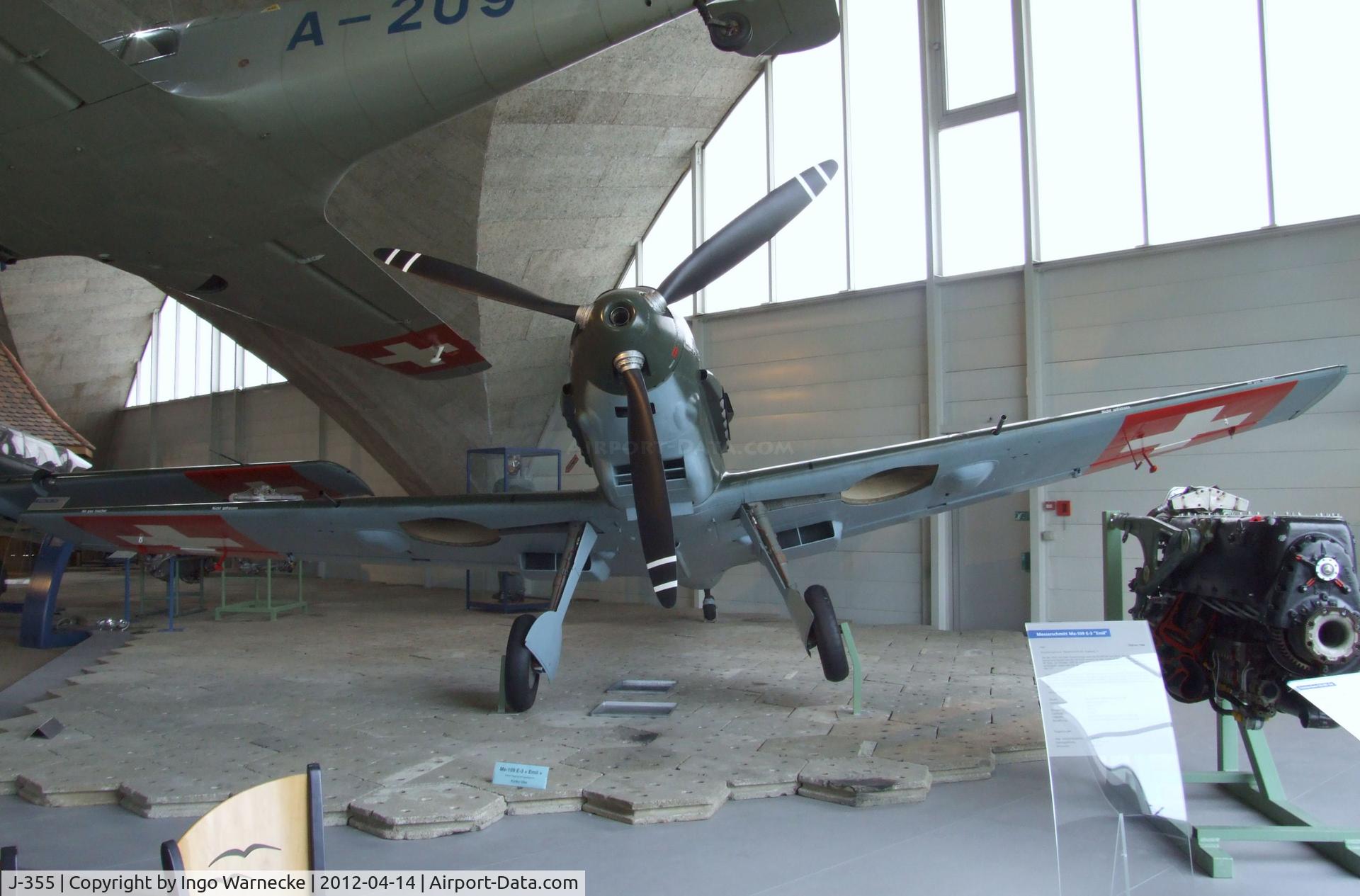 J-355, Messerschmitt Bf-109E-3 C/N 2242, Messerschmitt Bf 109E-3 at the Flieger-Flab-Museum, Dübendorf