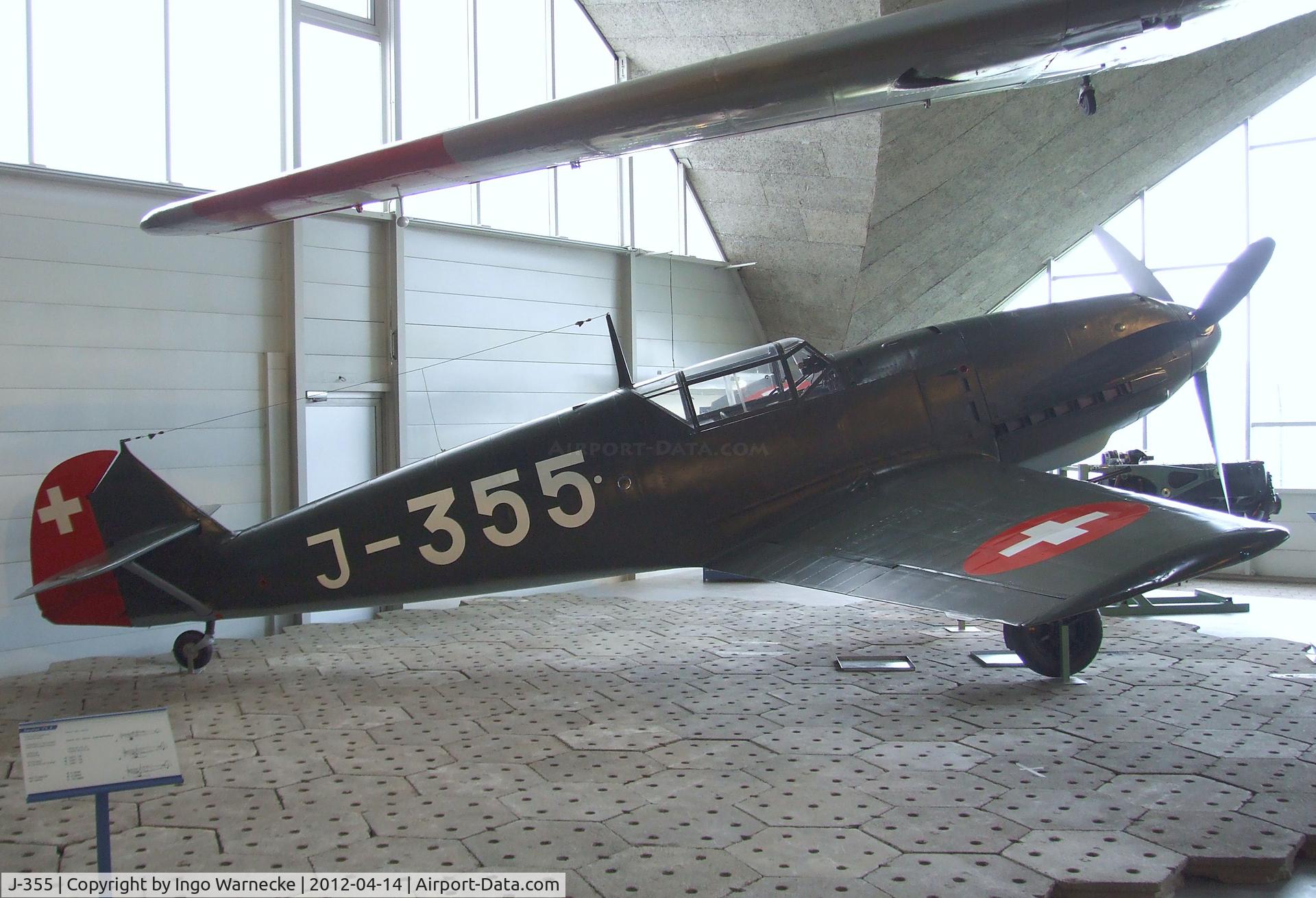 J-355, Messerschmitt Bf-109E-3 C/N 2242, Messerschmitt Bf 109E-3 at the Flieger-Flab-Museum, Dübendorf