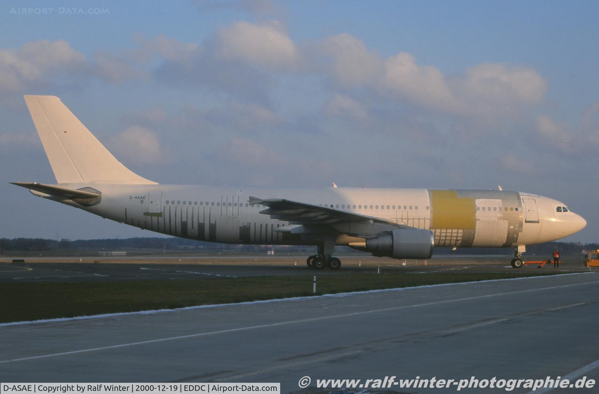 D-ASAE, 1988 Airbus A300B4-622R C/N 477, Airbus A300-622RF - Airbus test reg than FedEEx - 477 - D-ASAE - 19.12.2000 - DRS