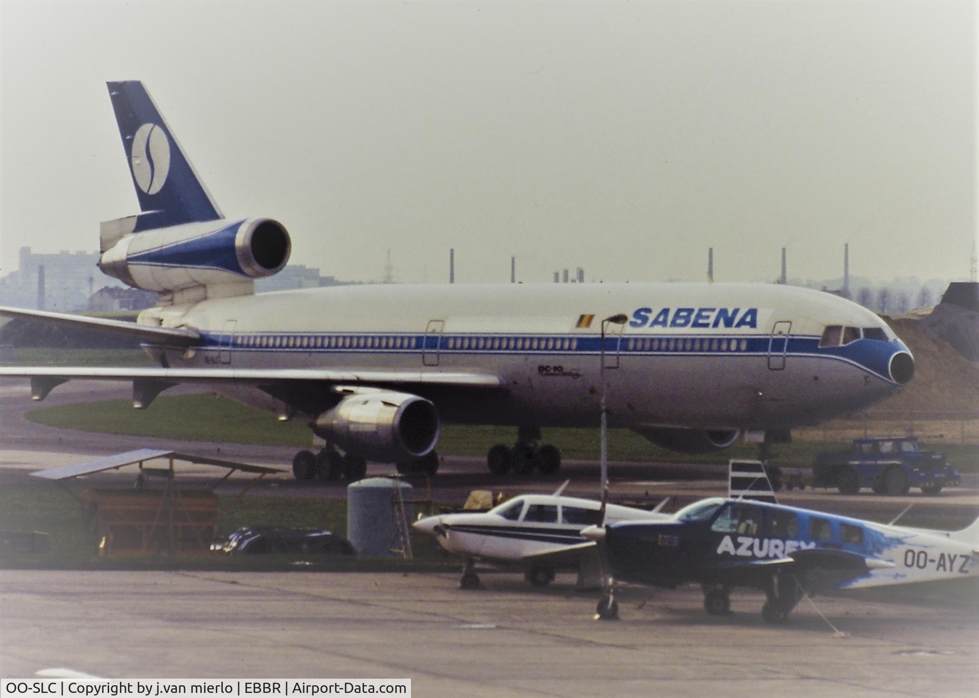 OO-SLC, 1975 McDonnell Douglas DC-10-30F C/N 47908, Walking a DC10 EBBR taxiway A scan from slide