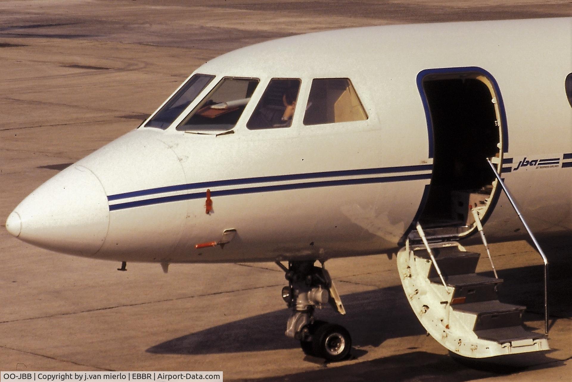 OO-JBB, 1967 Dassault Falcon (Mystere) 20-5 C/N 116, Scan from slide