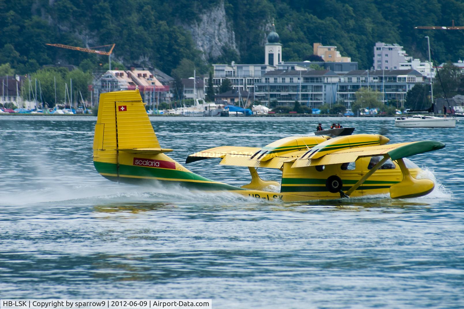 HB-LSK, 1976 STOL Aircraft UC-1 Twin Bee C/N 018, In its element Hergiswil/Lake of Four Cantons/Switzerland.
HB-registered from 1995-06-21 until 2016-04-06.