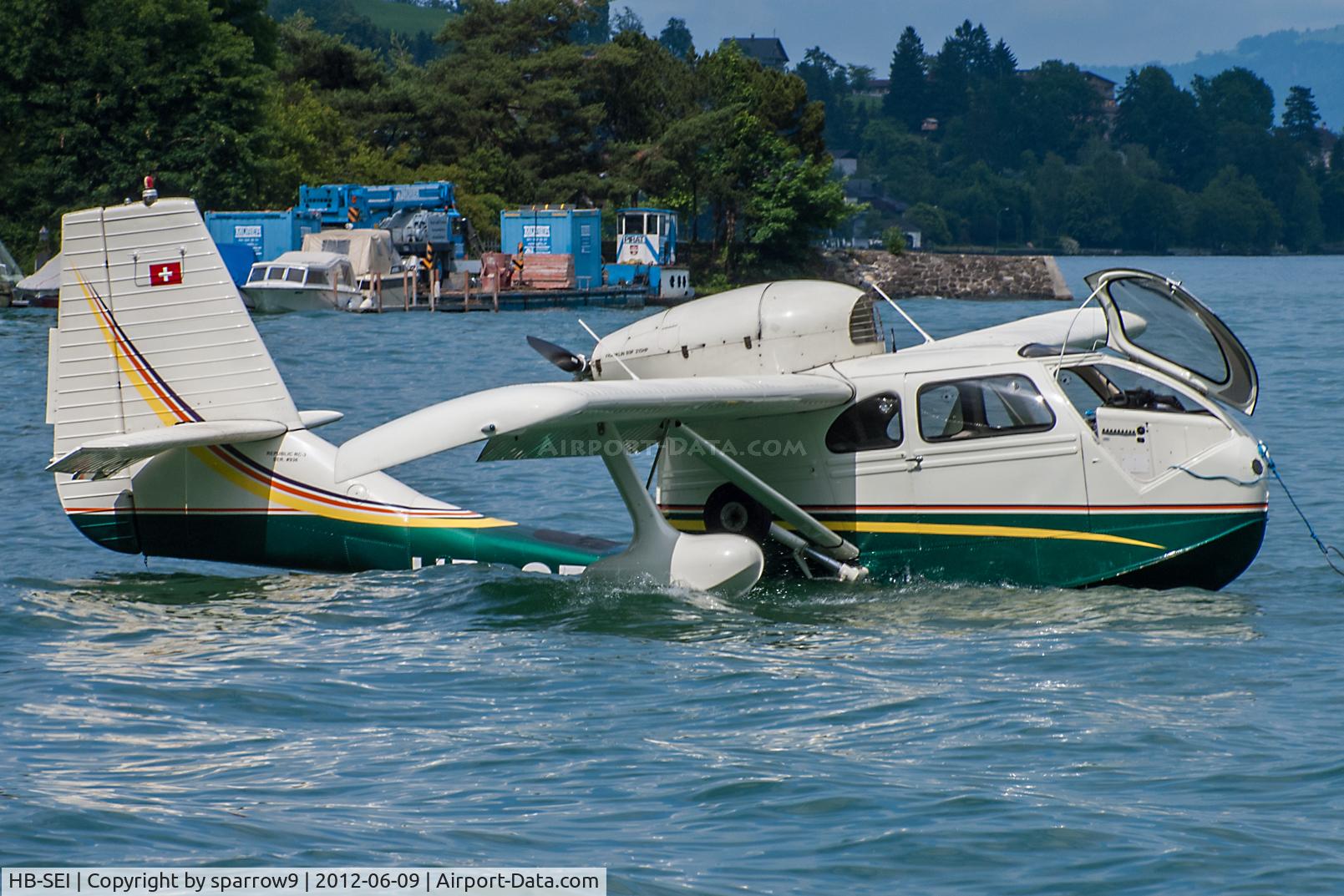 HB-SEI, 1947 Republic RC-3 Seabee C/N 936, Hergiswil/Lake of Four Cantons/Switzerland. HB-registered from 2009-12-23 until 2015-11-25.